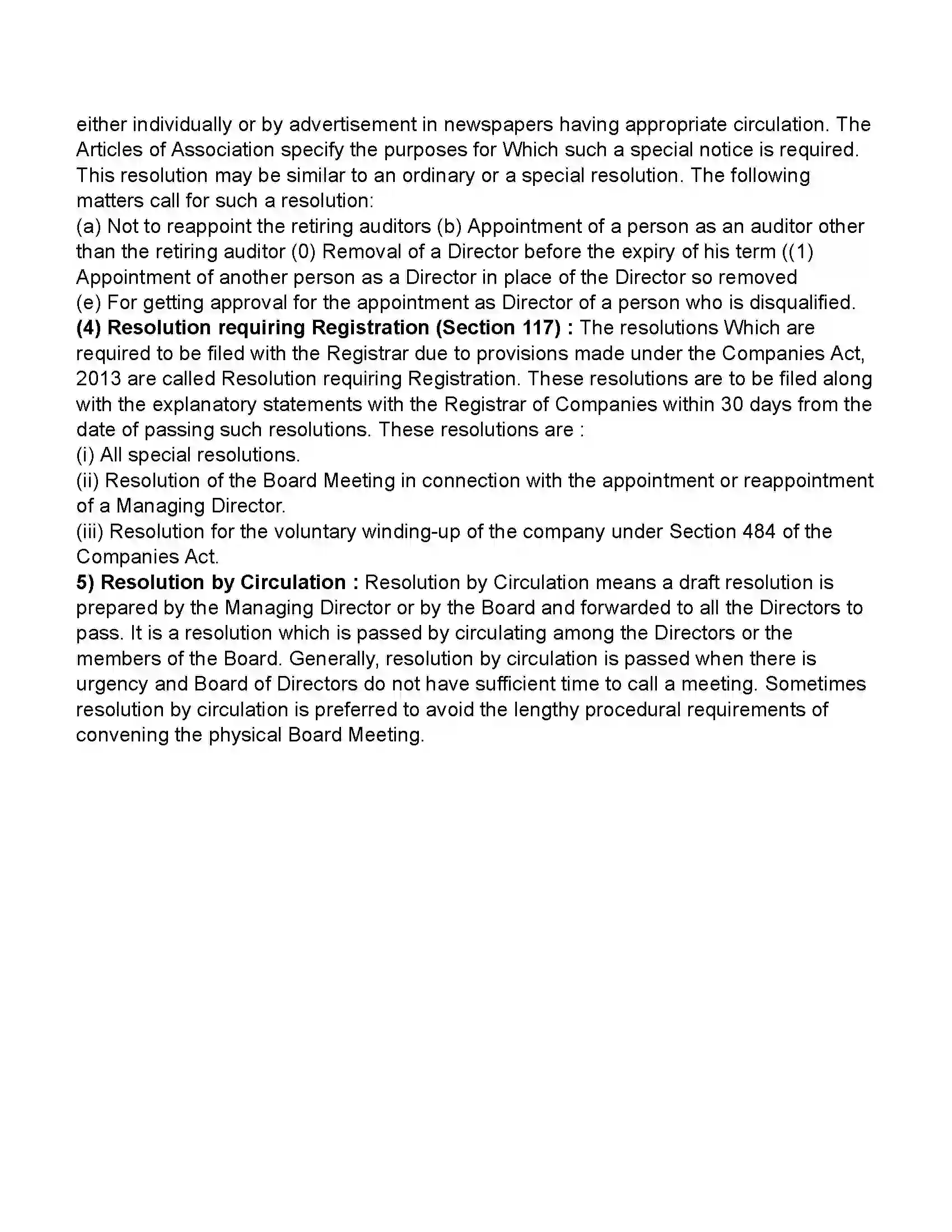 Maharashtra Board Class 11th Secretarial Practice Company Meeting 1 Revision Note 22