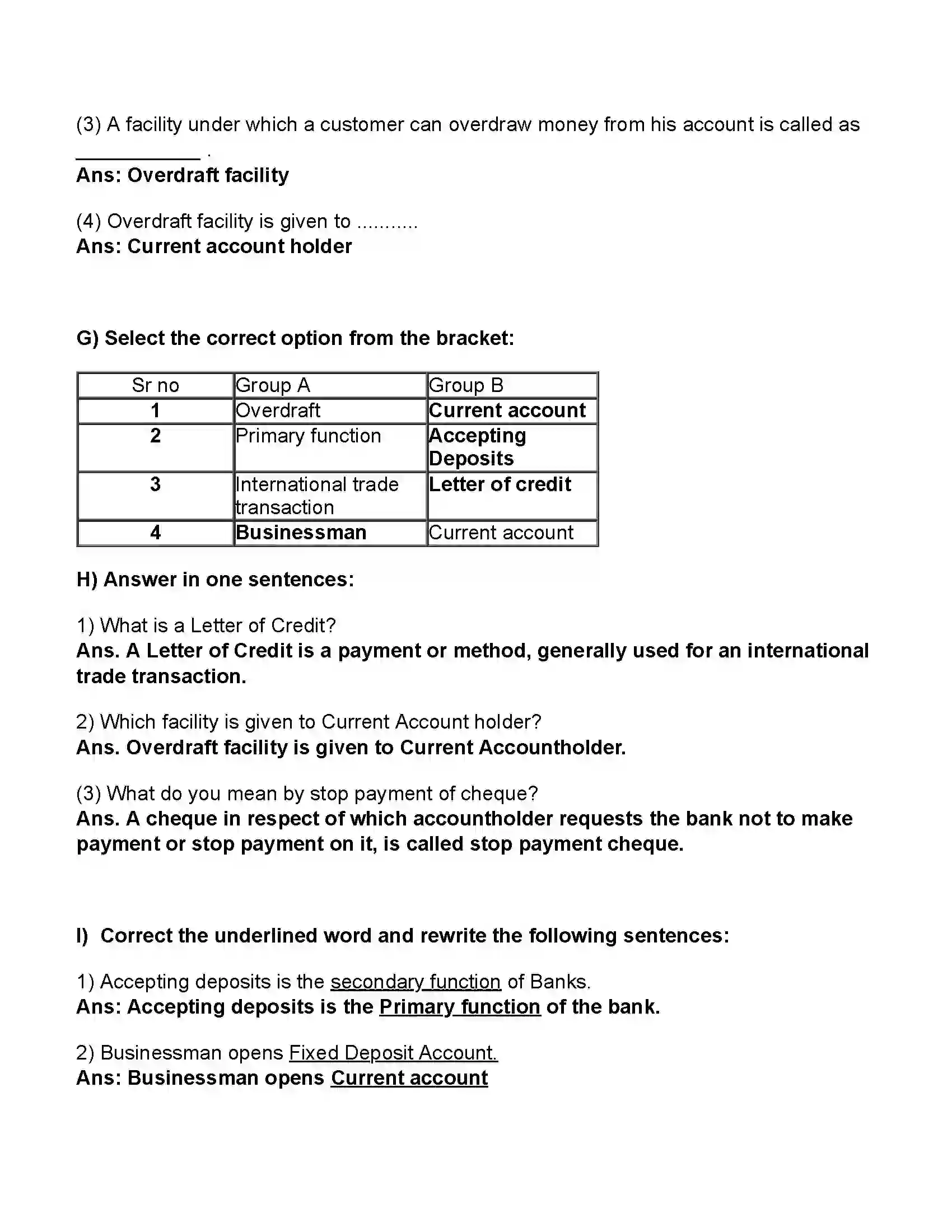 Maharashtra Board Class 11th Secretarial Practice Corresponding With Banks Revision Note 4