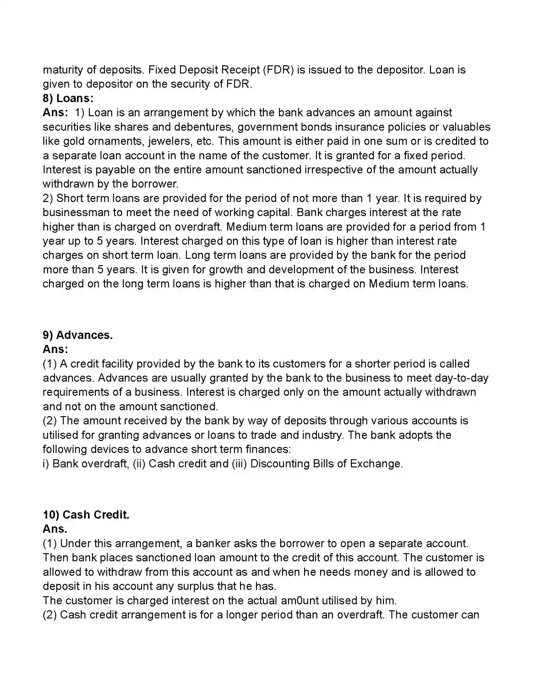 Maharashtra Board Class 11th Secretarial Practice Corresponding With Banks Revision Note 7
