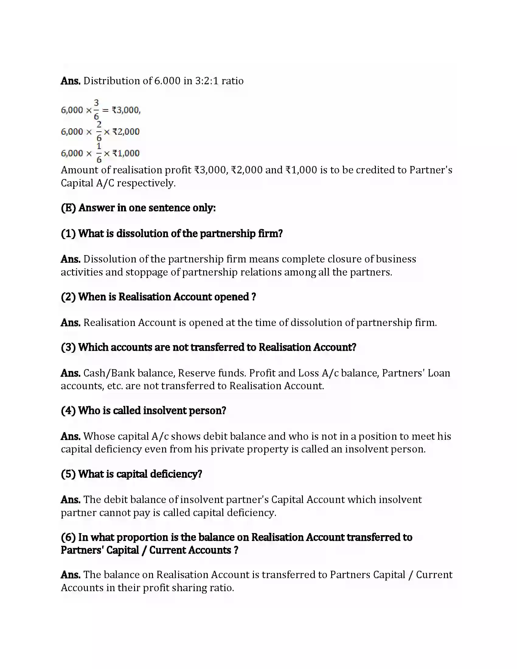 Maharashtra Board Class 12th Book-Keeping & Accountancy Dissolution Of Partnership Firm Revision Note 6
