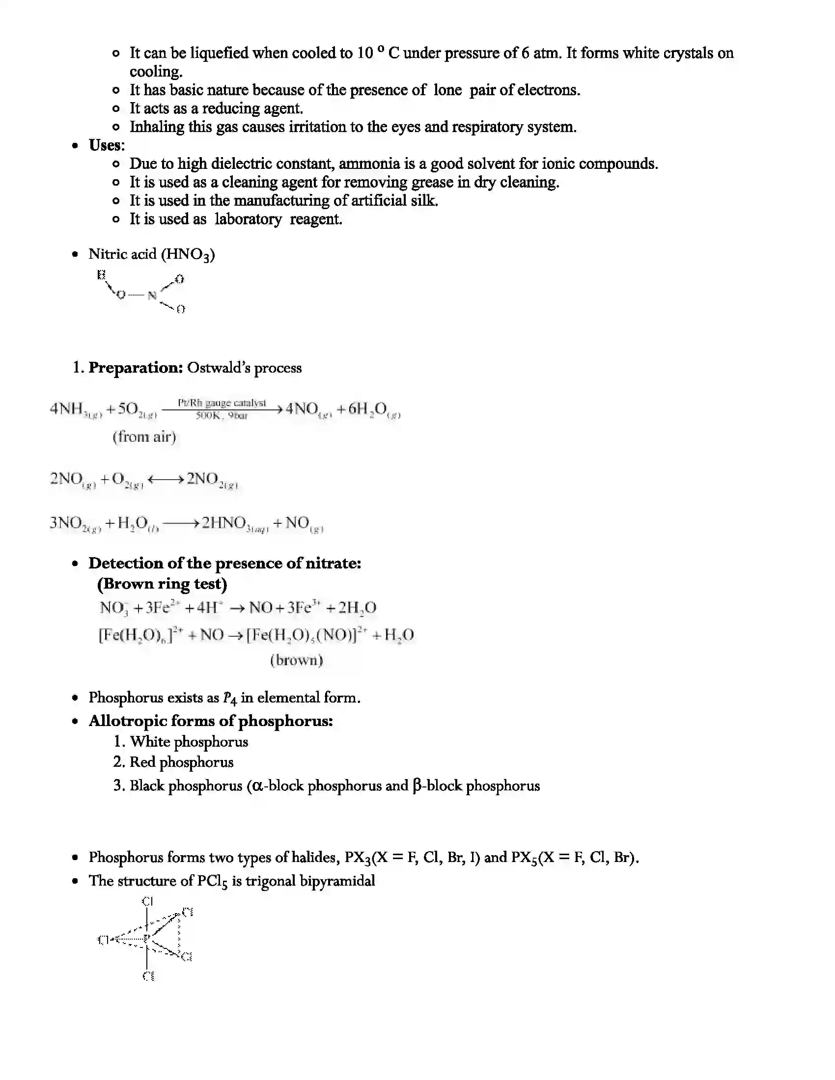 Maharashtra Board Class 12th Chemistry p-Block Elements Revision Note 2