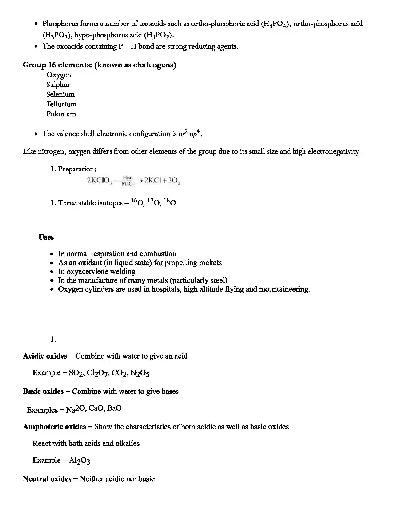 Maharashtra Board Class 12th Chemistry p-Block Elements Revision Note 3