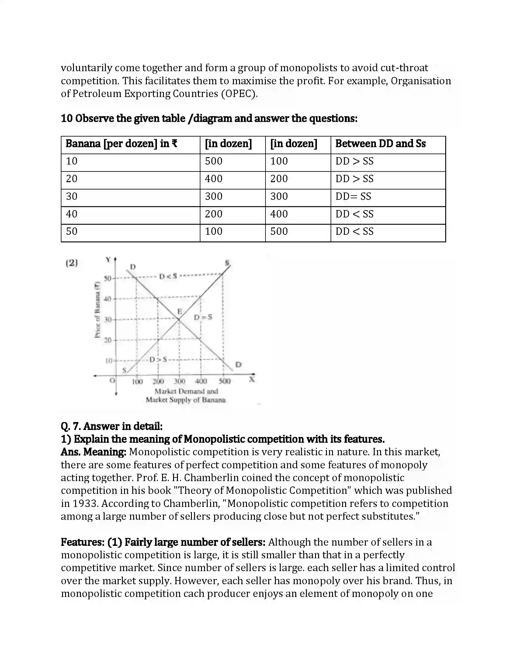 Maharashtra Board Class 12th Economics Forms of Market Revision Note 4