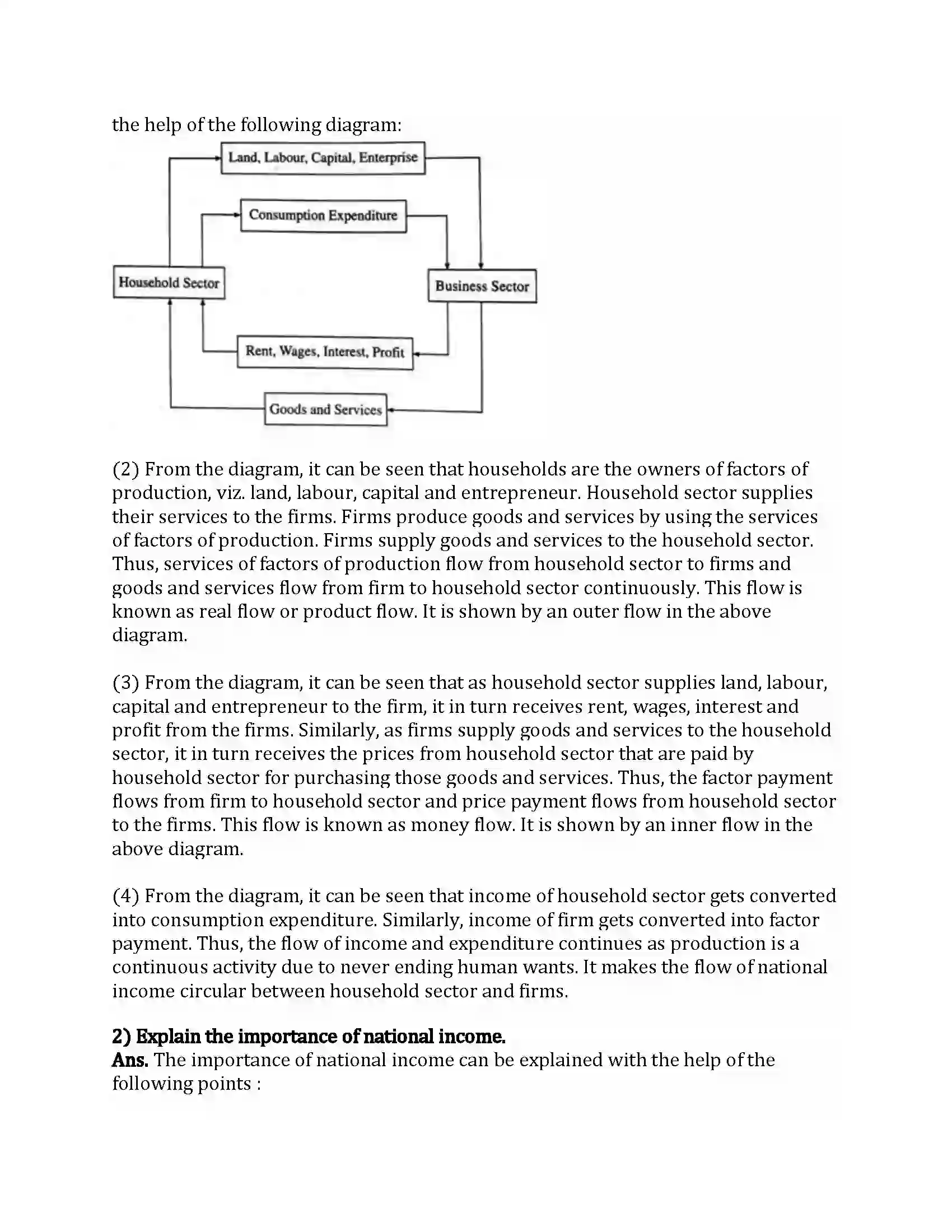 Maharashtra Board Class 12th Economics National Income Revision Note 3