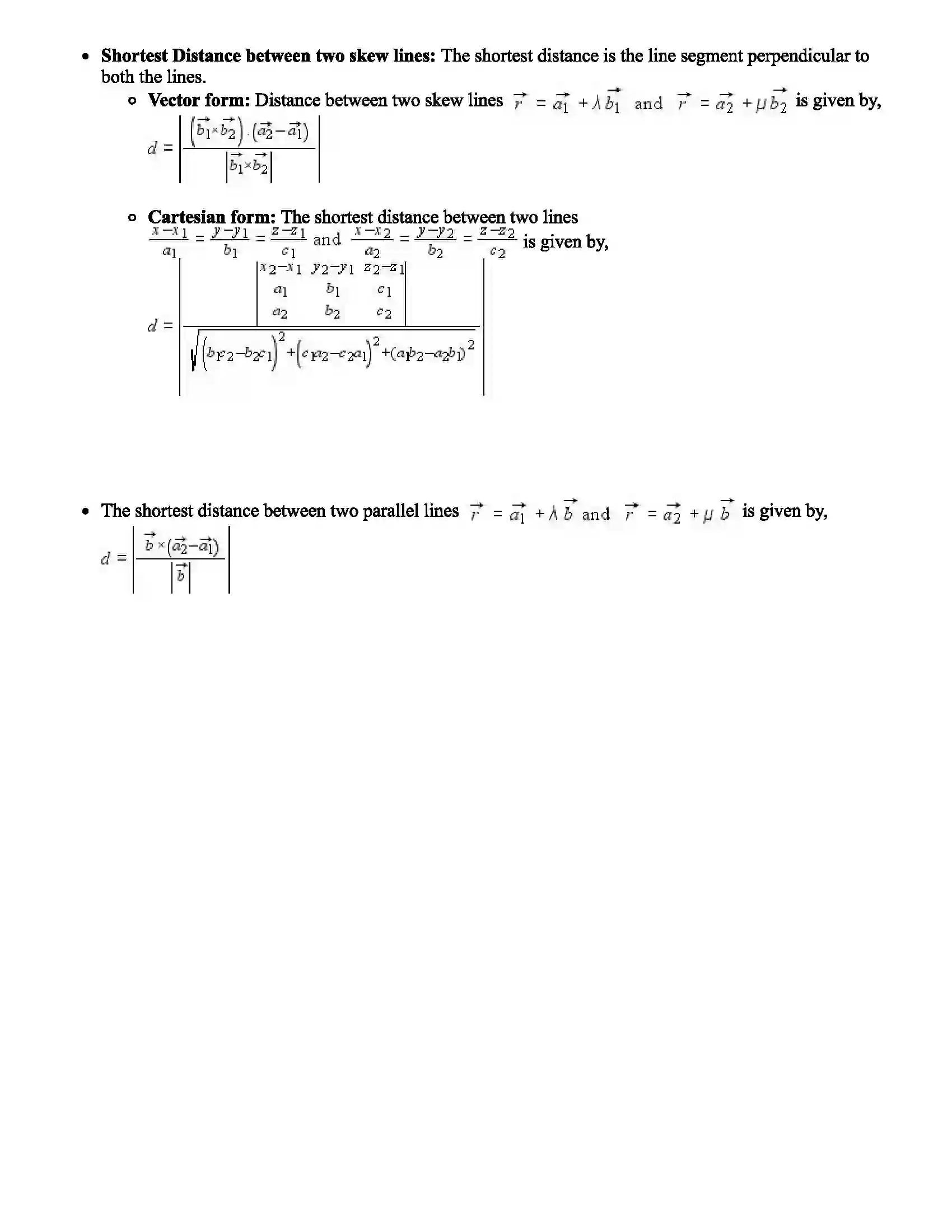 Maharashtra Board Class 12th Mathematics Part - I Line Revision Note 2
