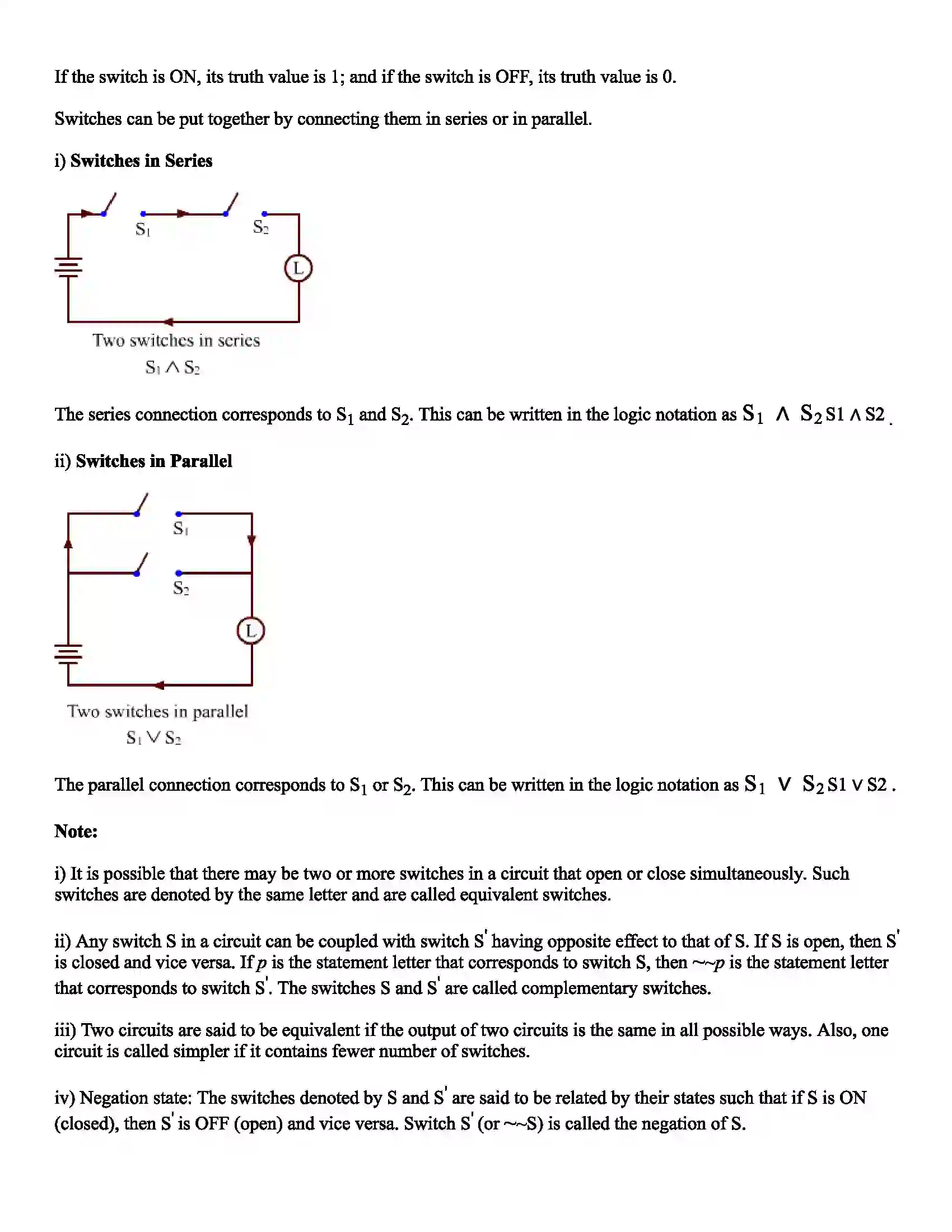Maharashtra Board Class 12th Mathematics Part - I Mathematical Logic Revision Note 6