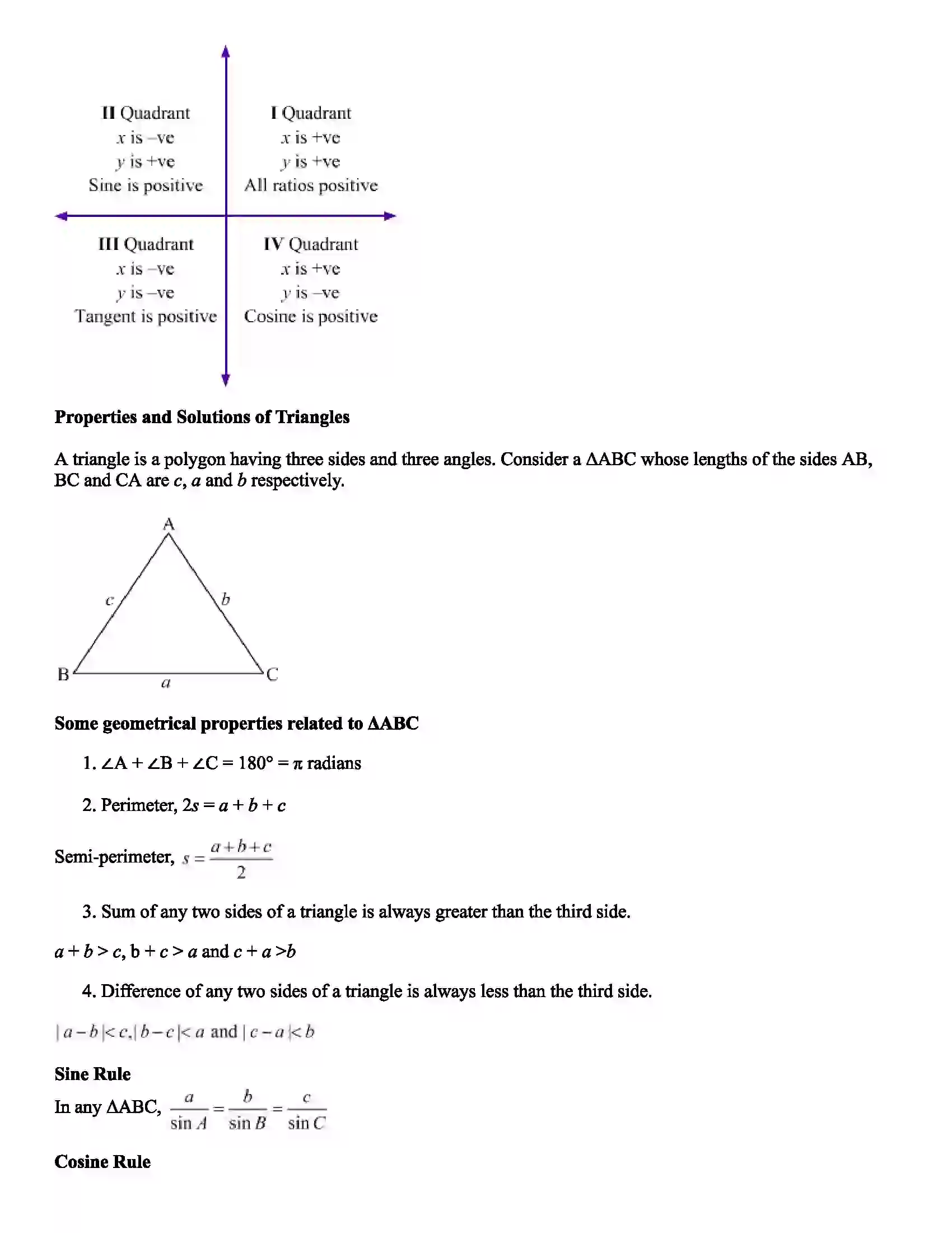 Maharashtra Board Class 12th Mathematics Part - I Trigonometric Functions Revision Note 3