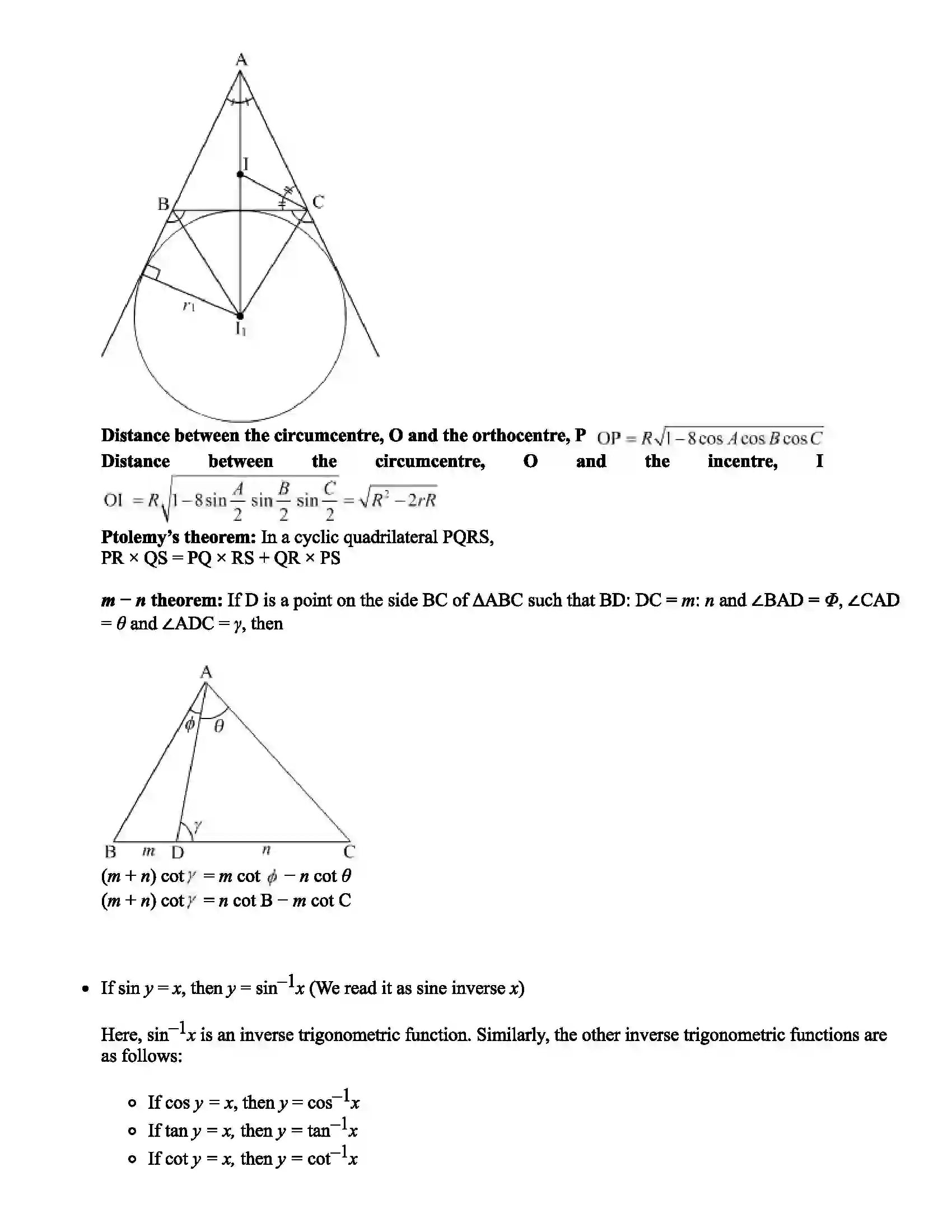 Maharashtra Board Class 12th Mathematics Part - I Trigonometric Functions Revision Note 7