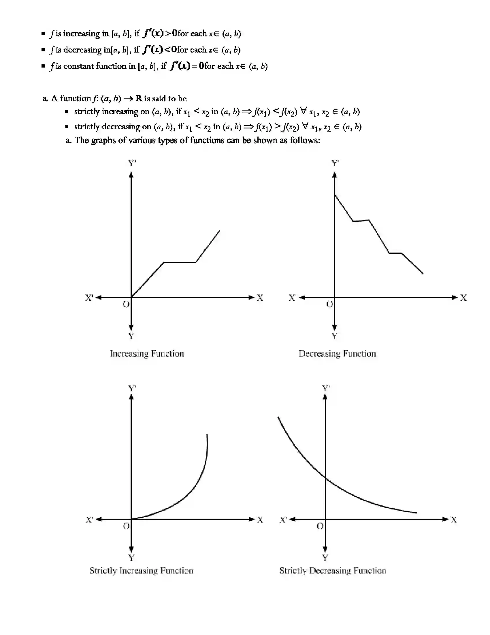 Maharashtra Board Class 12th Mathematics Part - II Application of Derivatives Revision Note 3