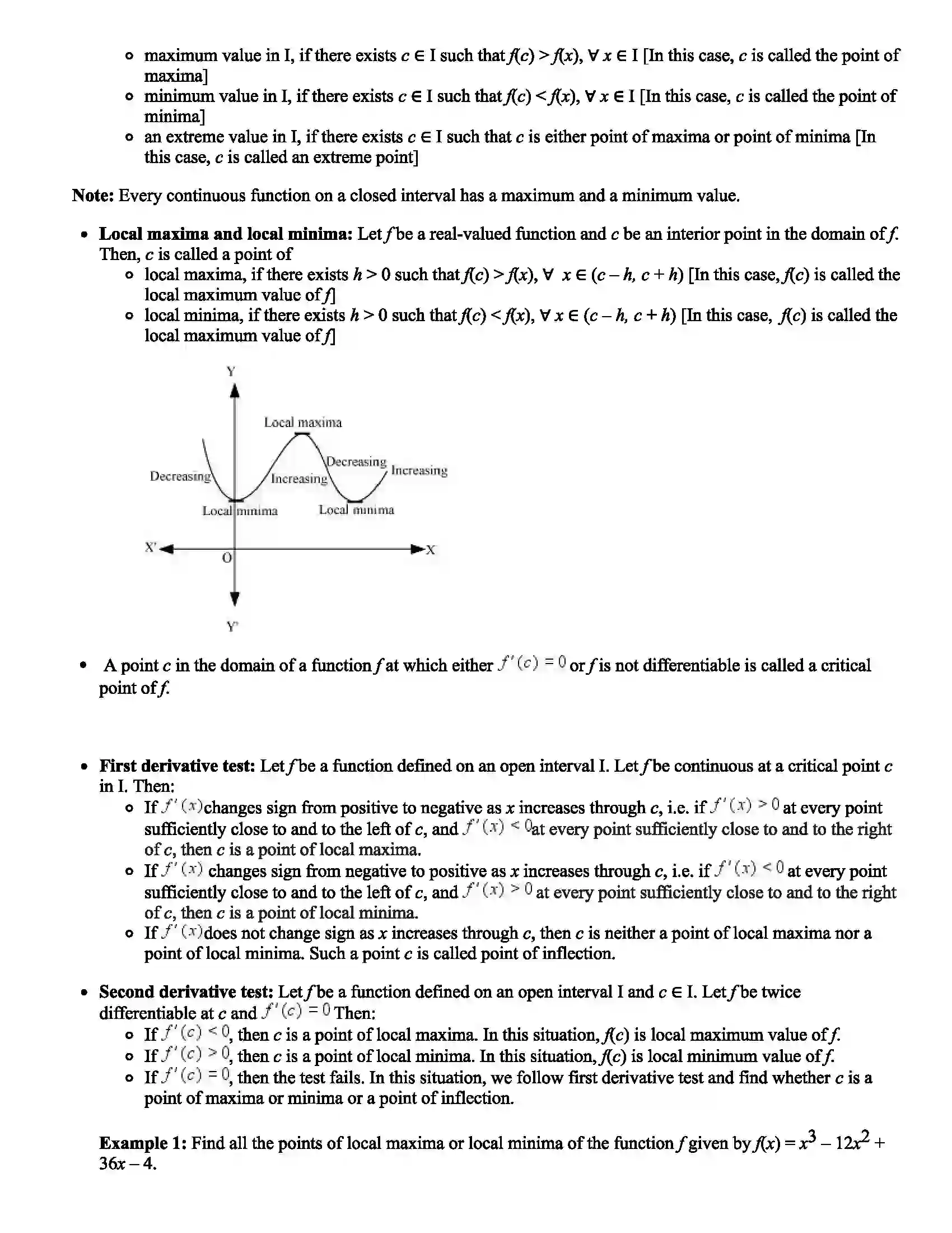 Maharashtra Board Class 12th Mathematics Part - II Application of Derivatives Revision Note 5