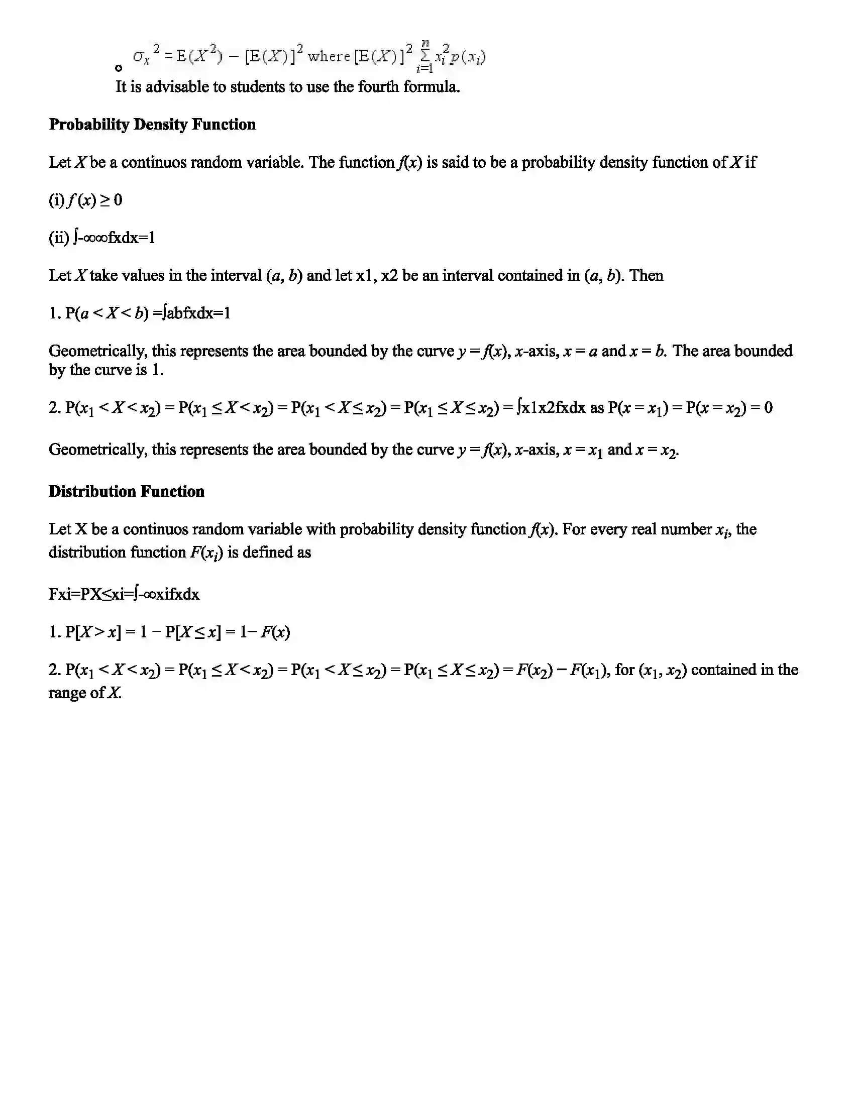 Maharashtra Board Class 12th Mathematics Part - II Probability Distribution Revision Note 2
