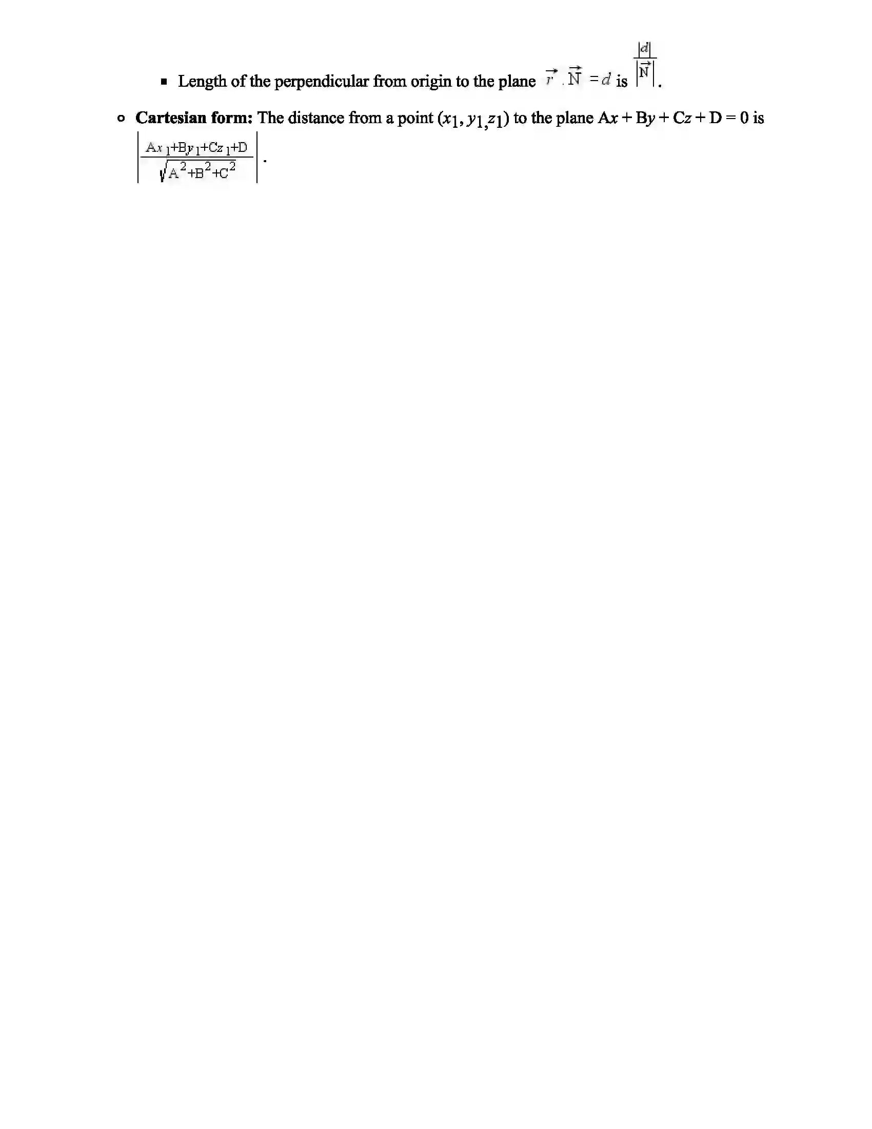 Maharashtra Board Class 12th Mathematics Plane Revision Note 3