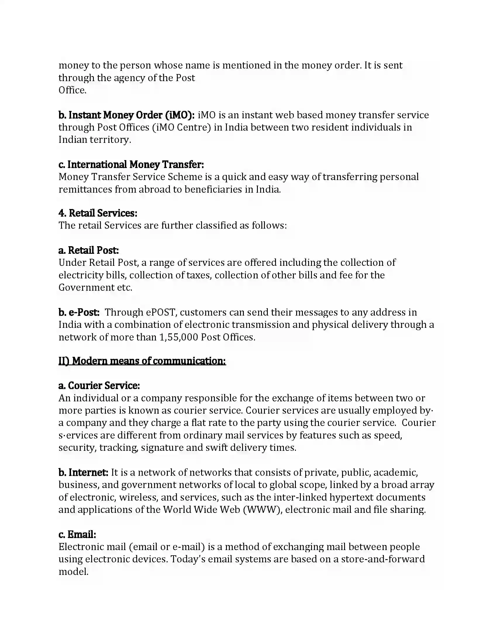 Maharashtra Board Class 12th Organization of Commerce & Management Business Services Revision Note 39