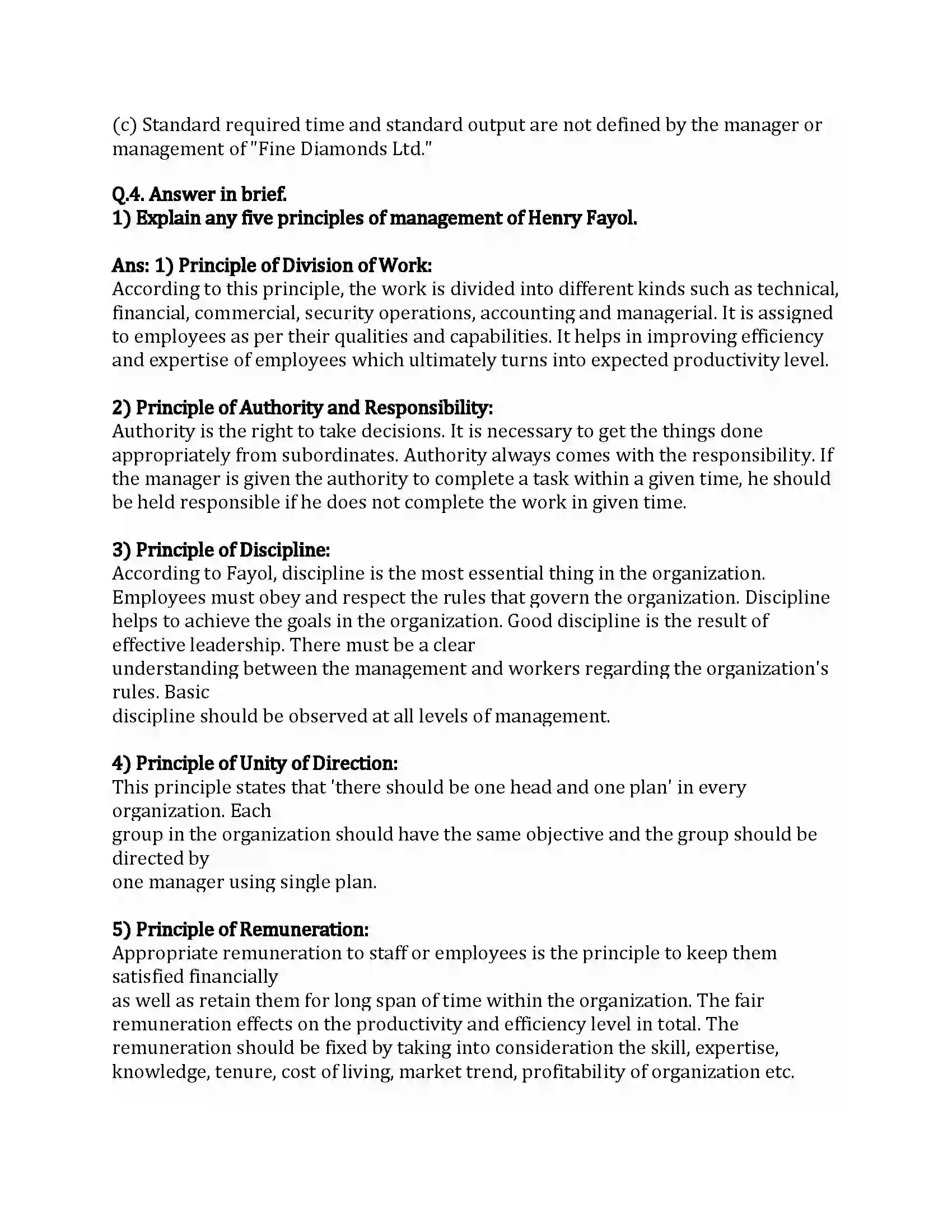 Maharashtra Board Class 12th Organization of Commerce & Management Principles of Management Revision Note 6