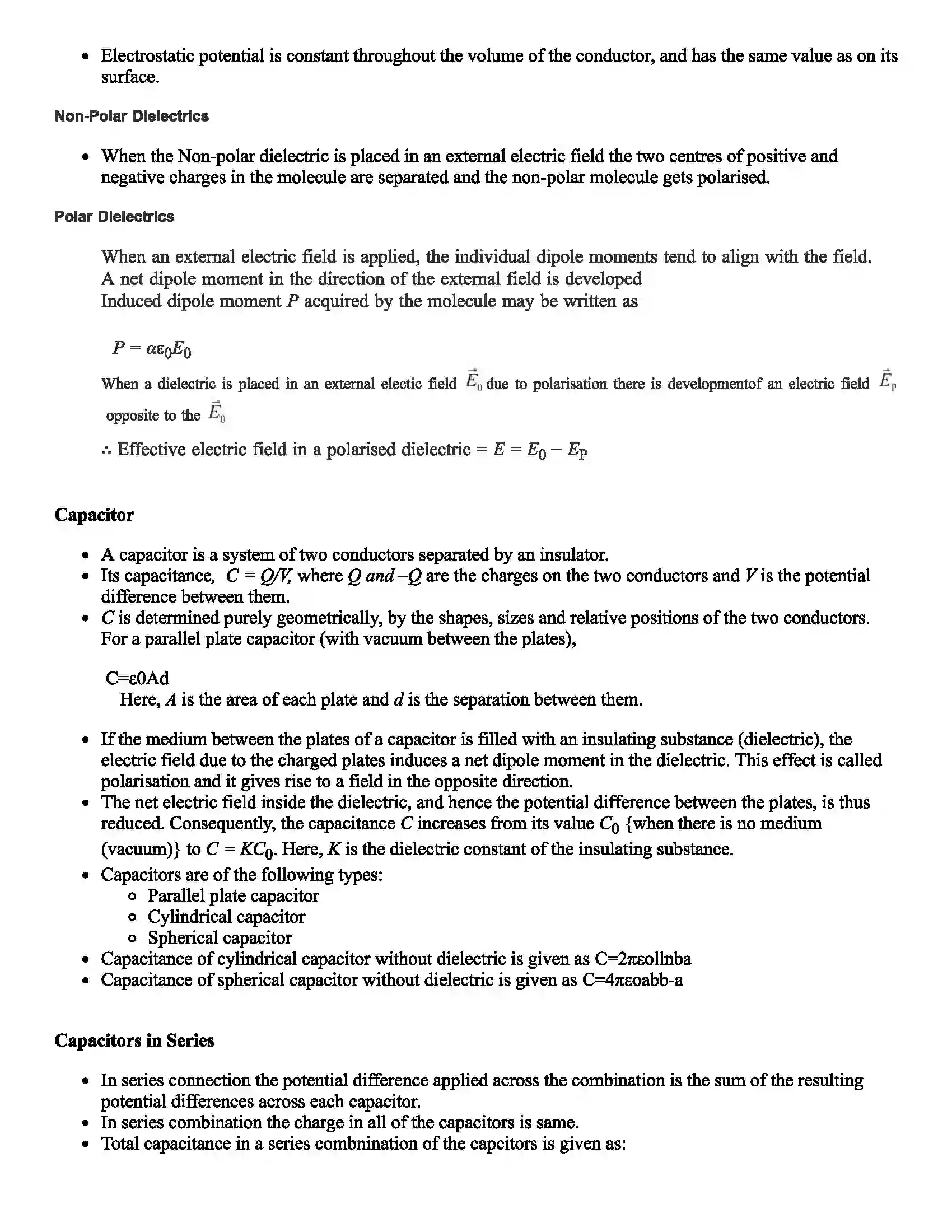 Maharashtra Board Class 12th Physics Electrostatics Revision Note 2