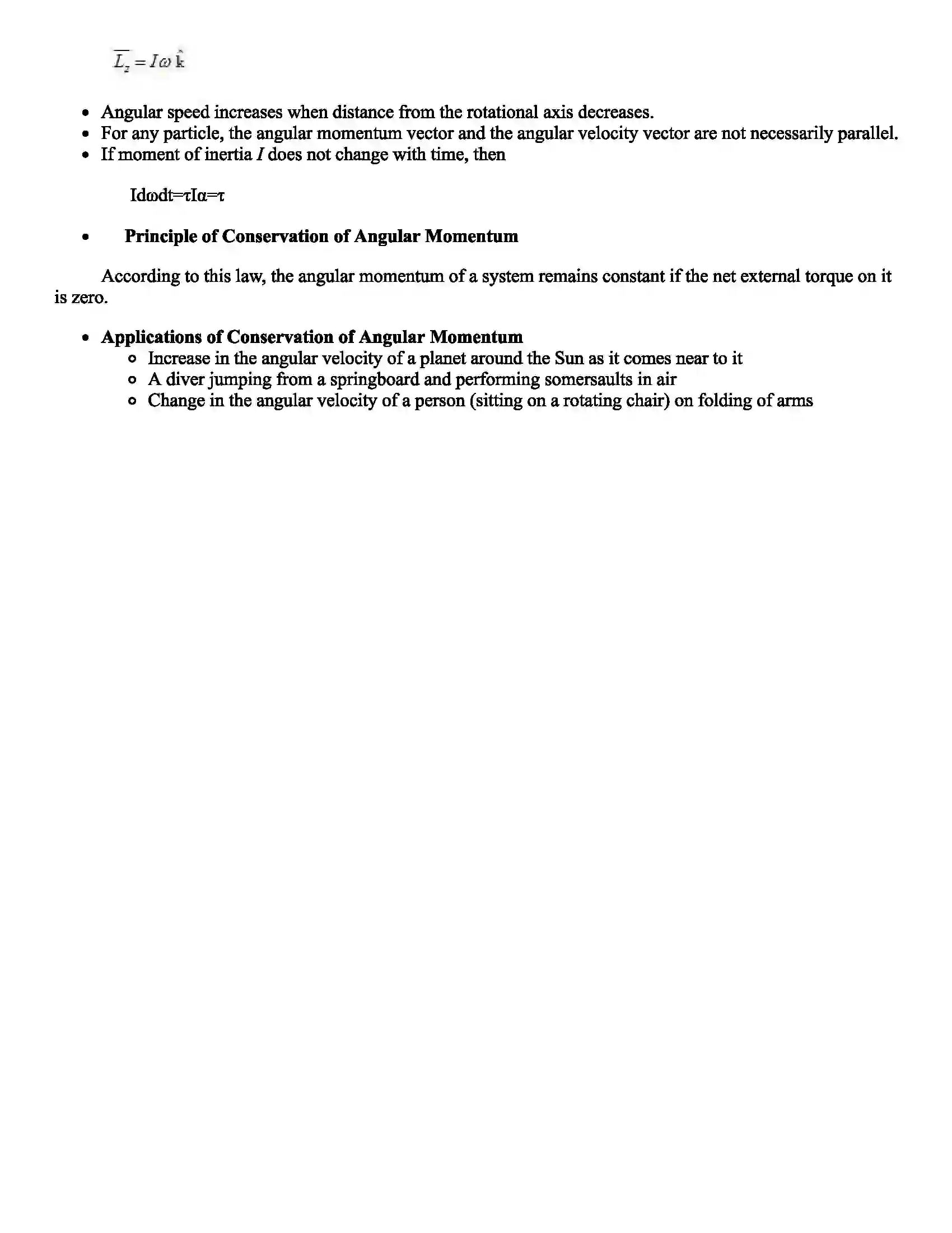 Maharashtra Board Class 12th Physics Rotational Motion Revision Note 3