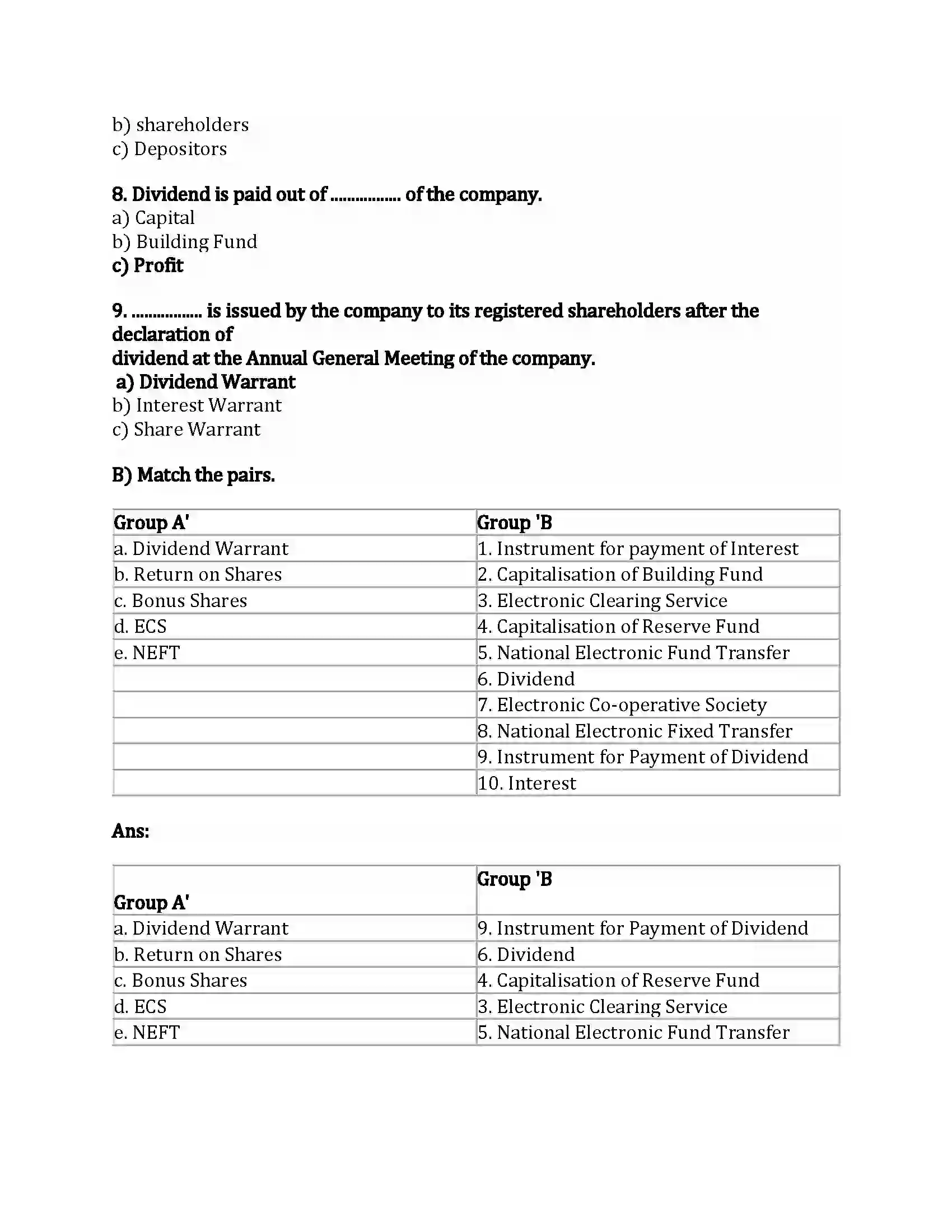Maharashtra Board Class 12th Secretarial Practice Correspondence with Members Revision Note 2