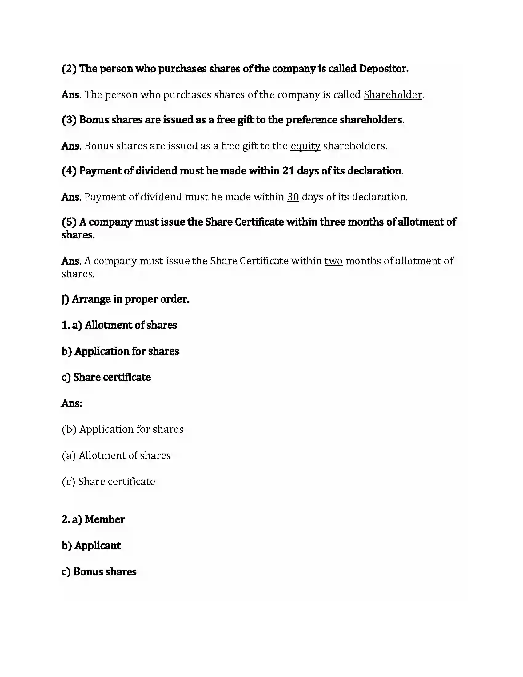 Maharashtra Board Class 12th Secretarial Practice Correspondence with Members Revision Note 6