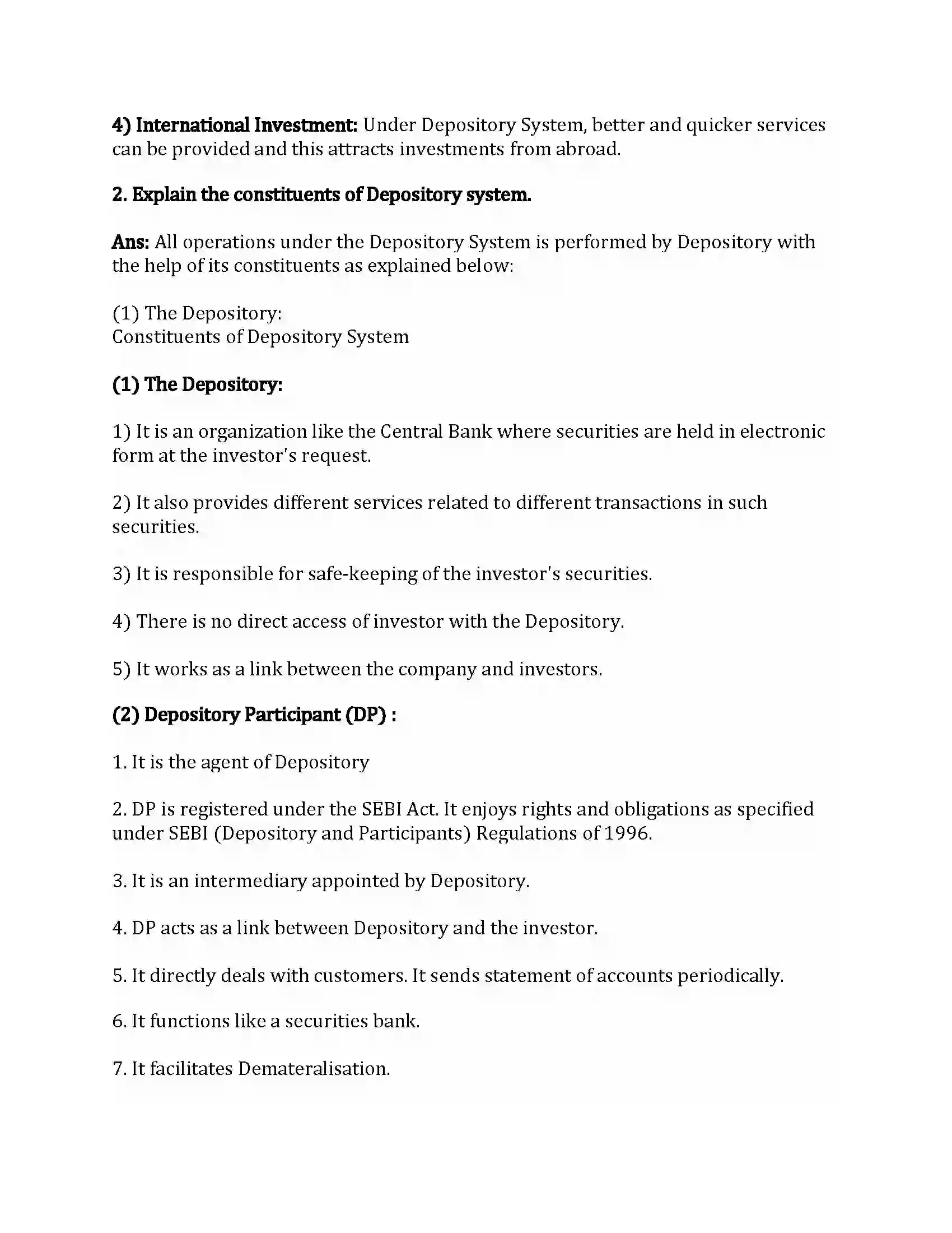 Maharashtra Board Class 12th Secretarial Practice Depository System Revision Note 22