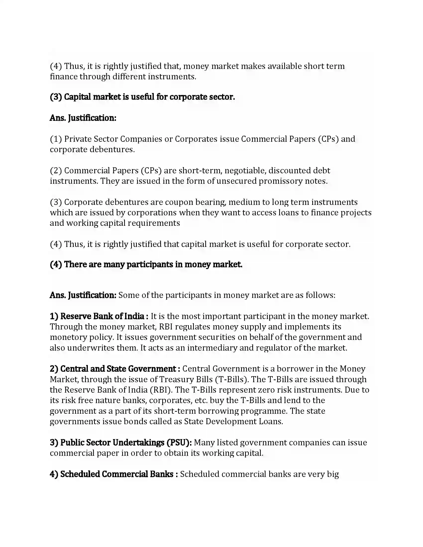 Maharashtra Board Class 12th Secretarial Practice Financial Market Revision Note 16