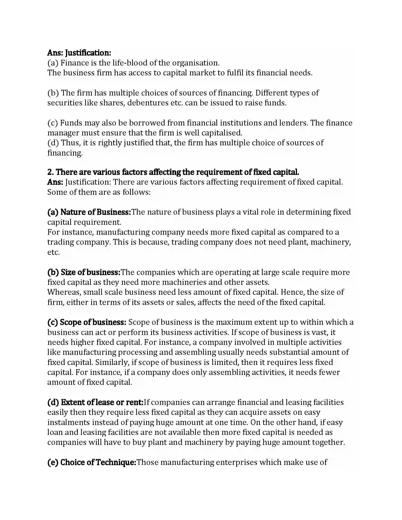 Maharashtra Board Class 12th Secretarial Practice Introduction to Corporate Finance Revision Note 9