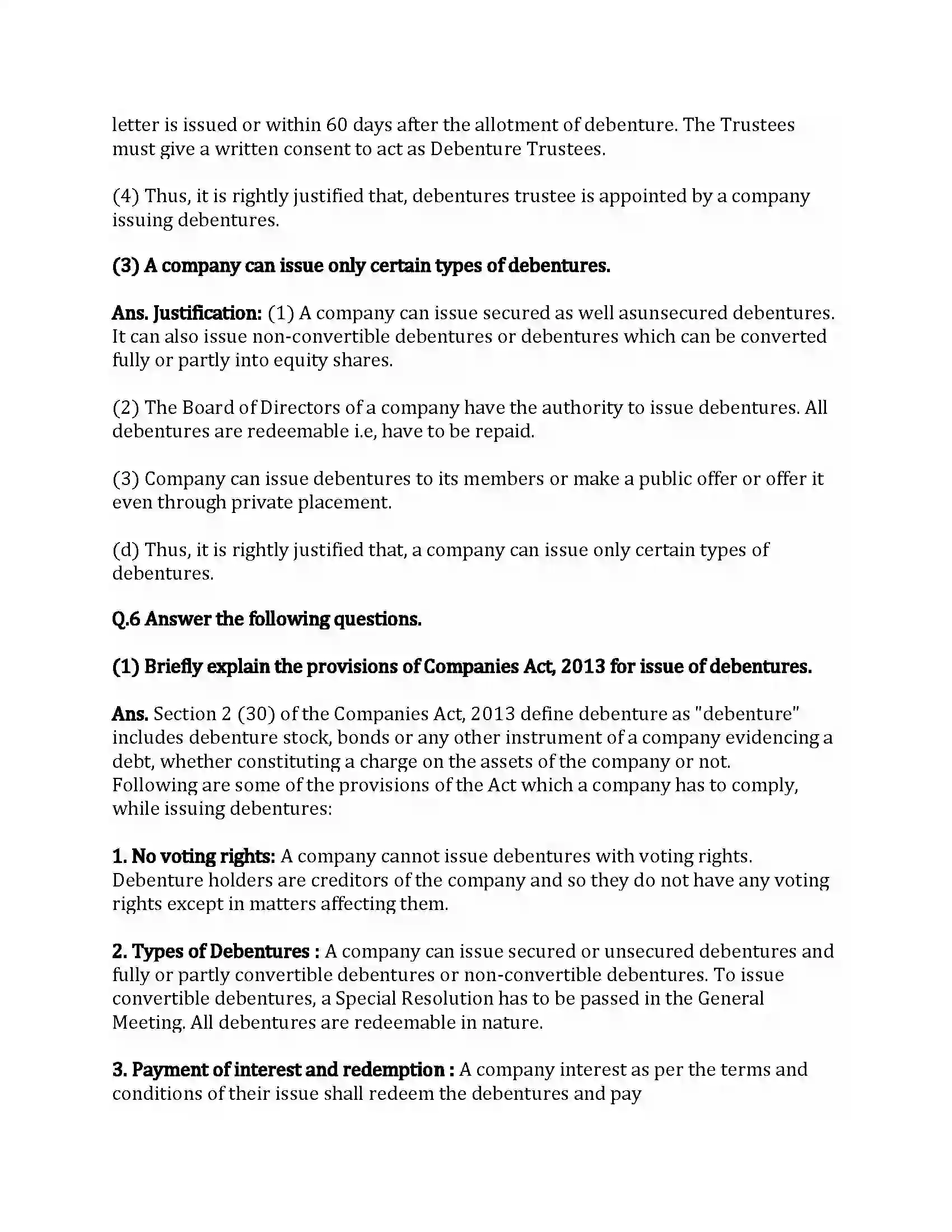 Maharashtra Board Class 12th Secretarial Practice Introduction to Corporate Finance Revision Note 15