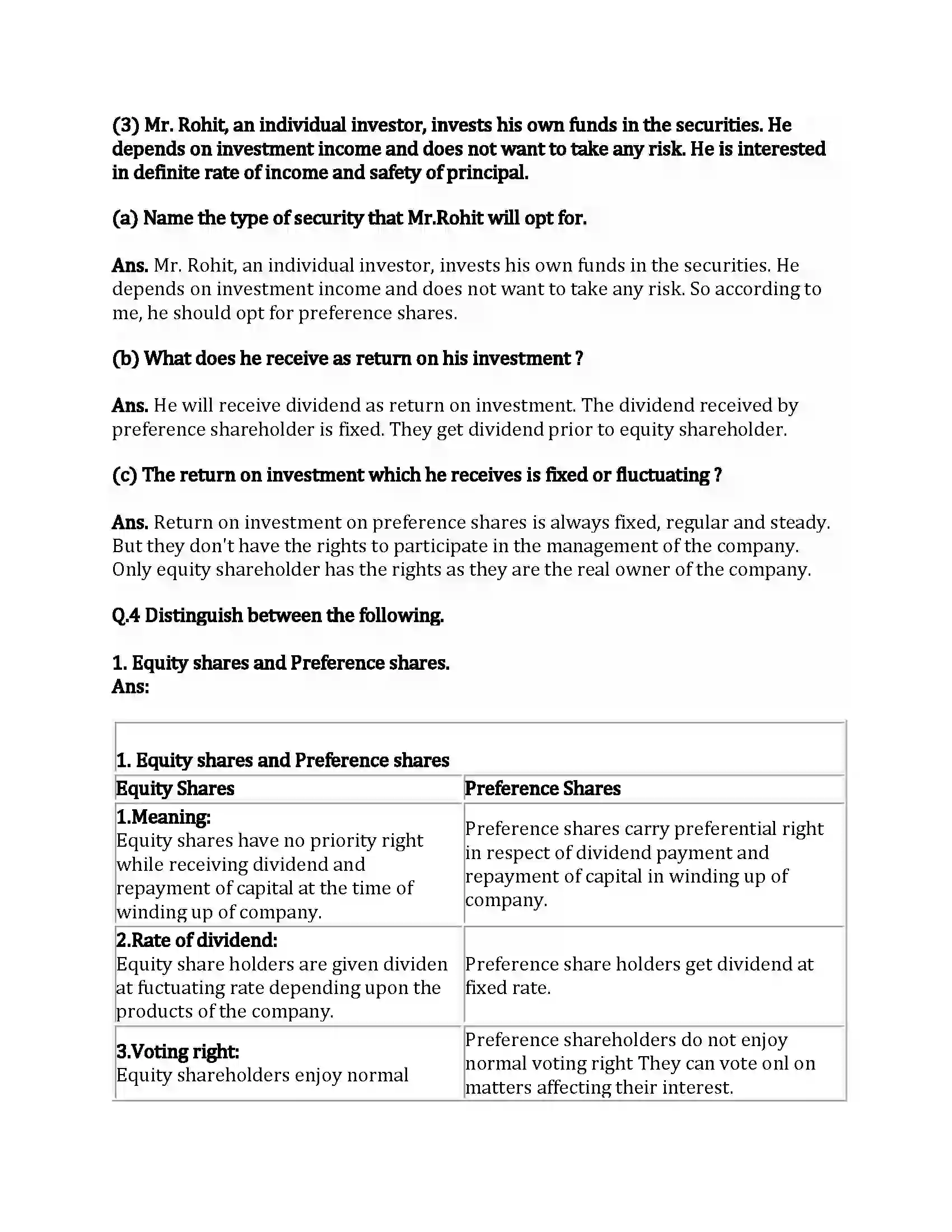 Maharashtra Board Class 12th Secretarial Practice Sources of Corporate Finance Revision Note 11