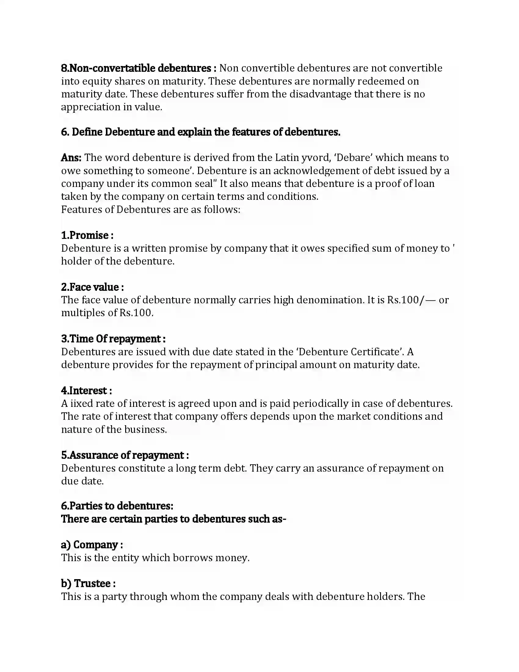 Maharashtra Board Class 12th Secretarial Practice Sources of Corporate Finance Revision Note 30