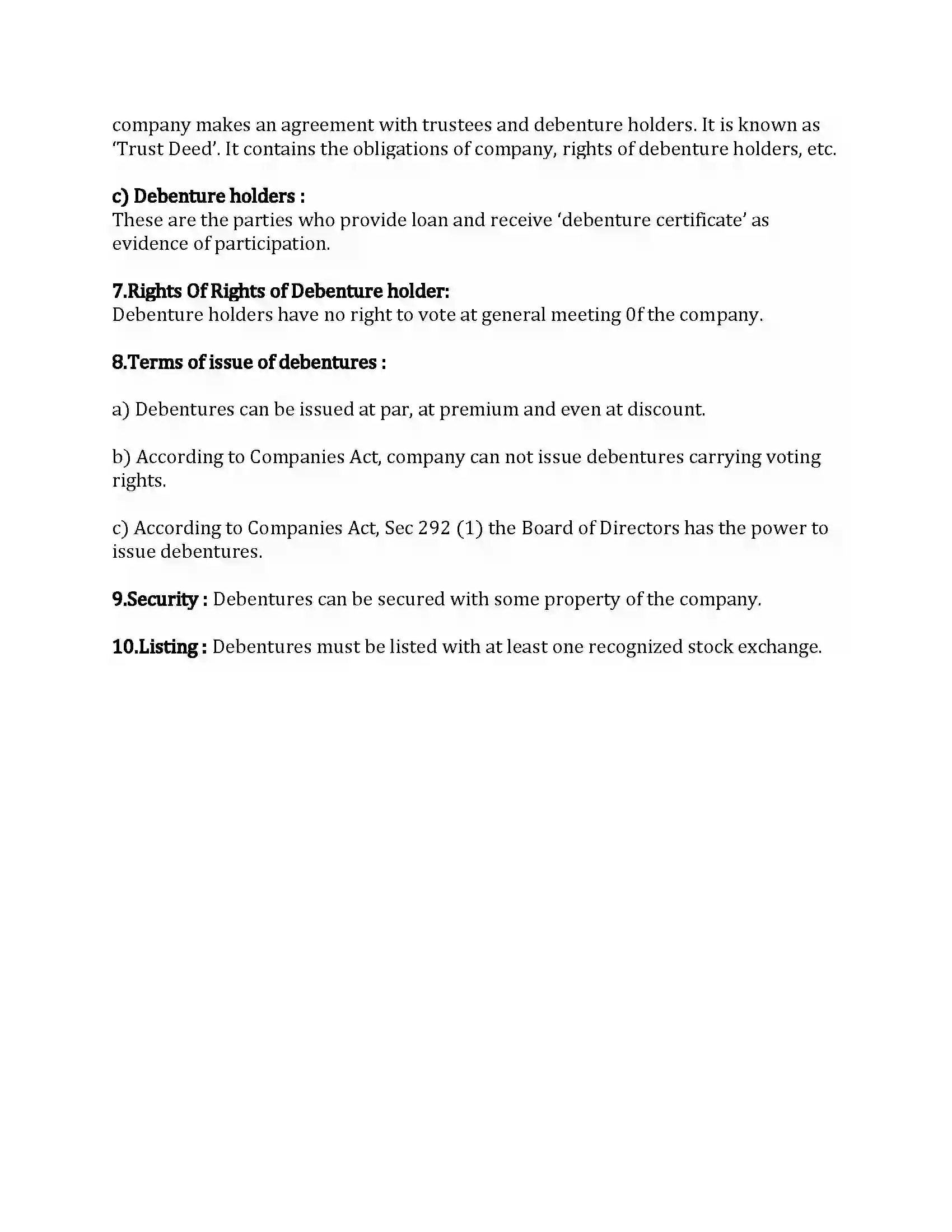 Maharashtra Board Class 12th Secretarial Practice Sources of Corporate Finance Revision Note 31