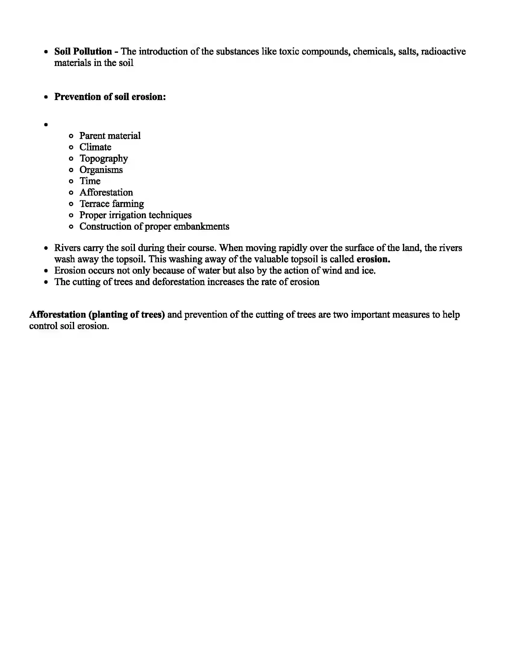 Maharashtra Board Class 6th Science Natural Resources - Air, Water and Land Revision Note 6