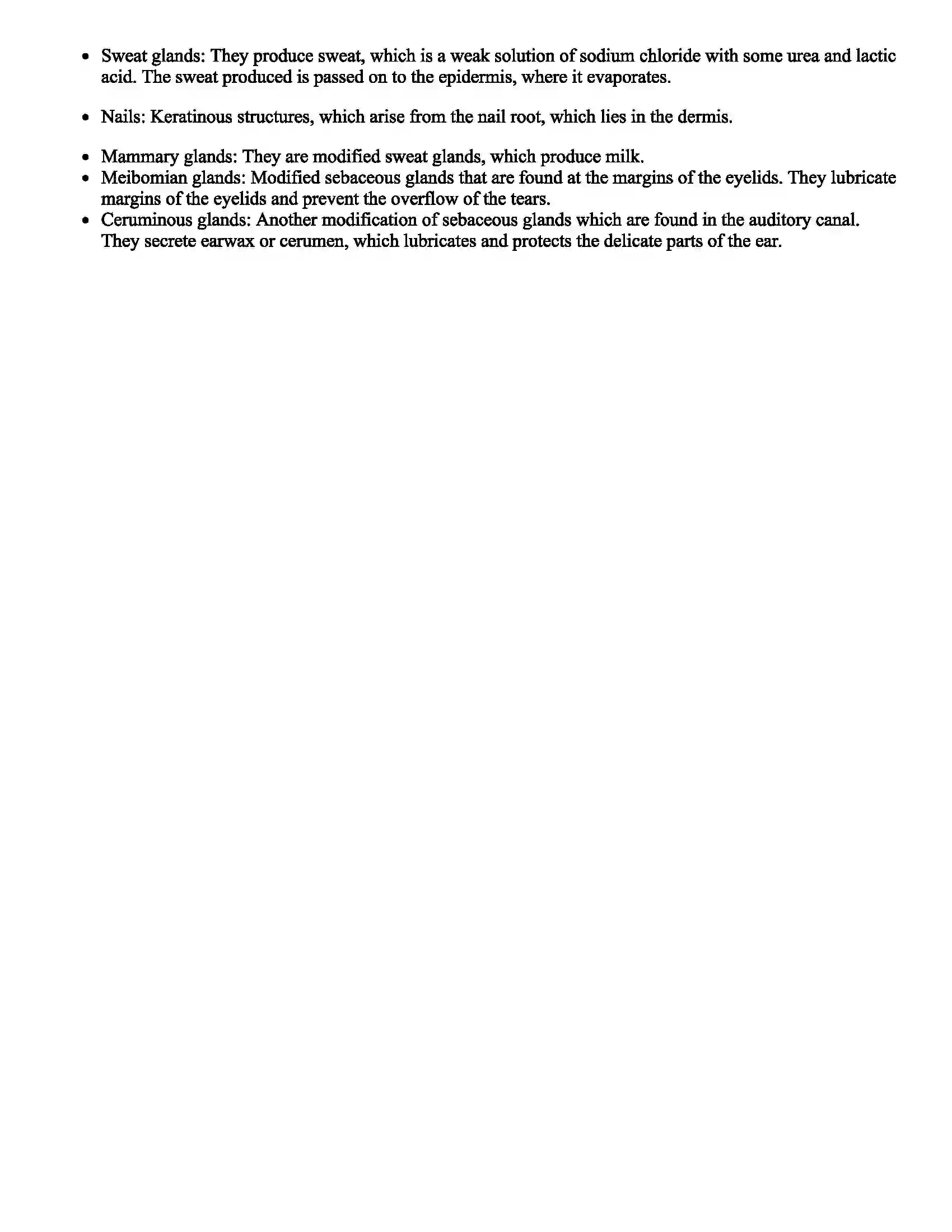 Maharashtra Board Class 6th Science Our Skeletal System and the Skin Revision Note 3