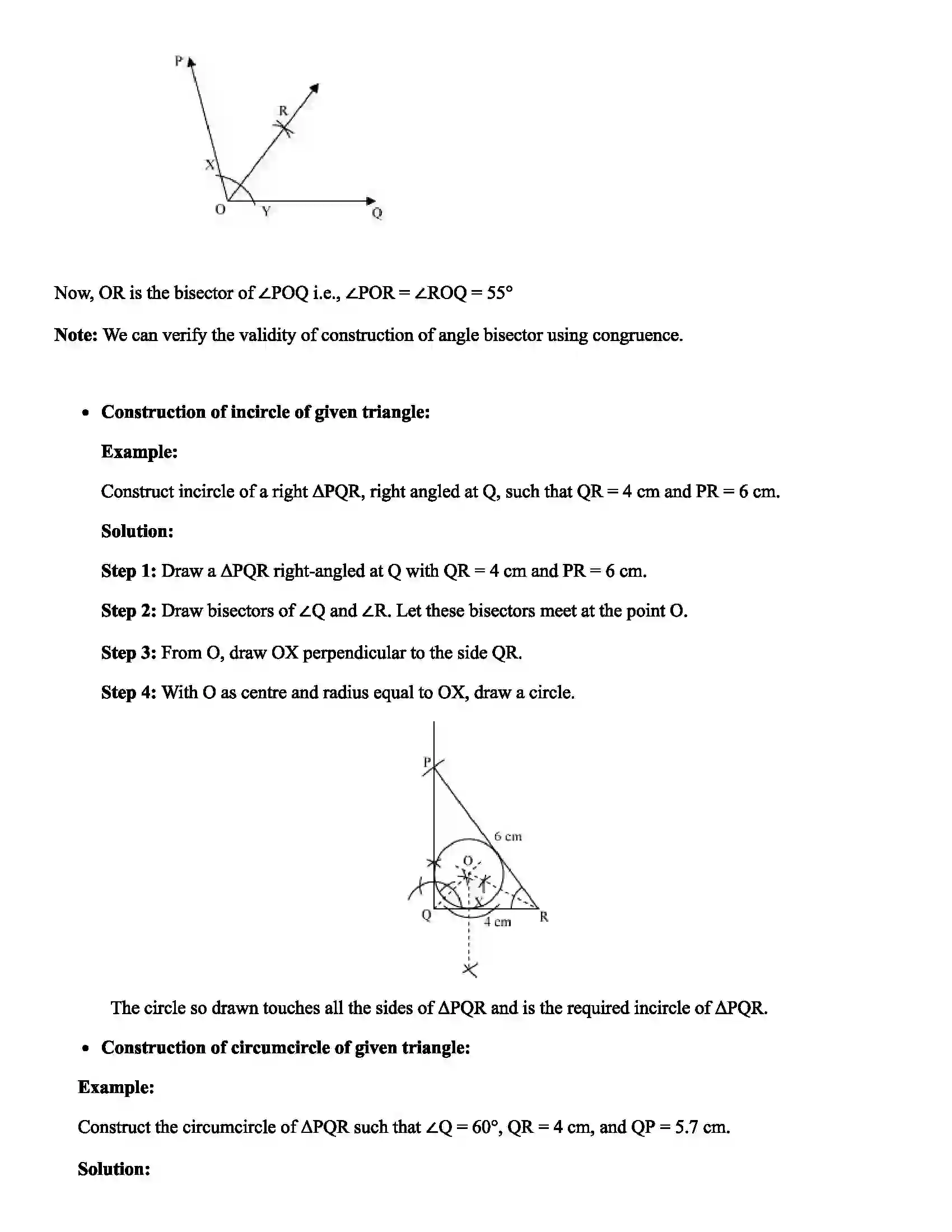 Maharashtra Board Class 7th Mathematics Geometrical Constructions Revision Note 2