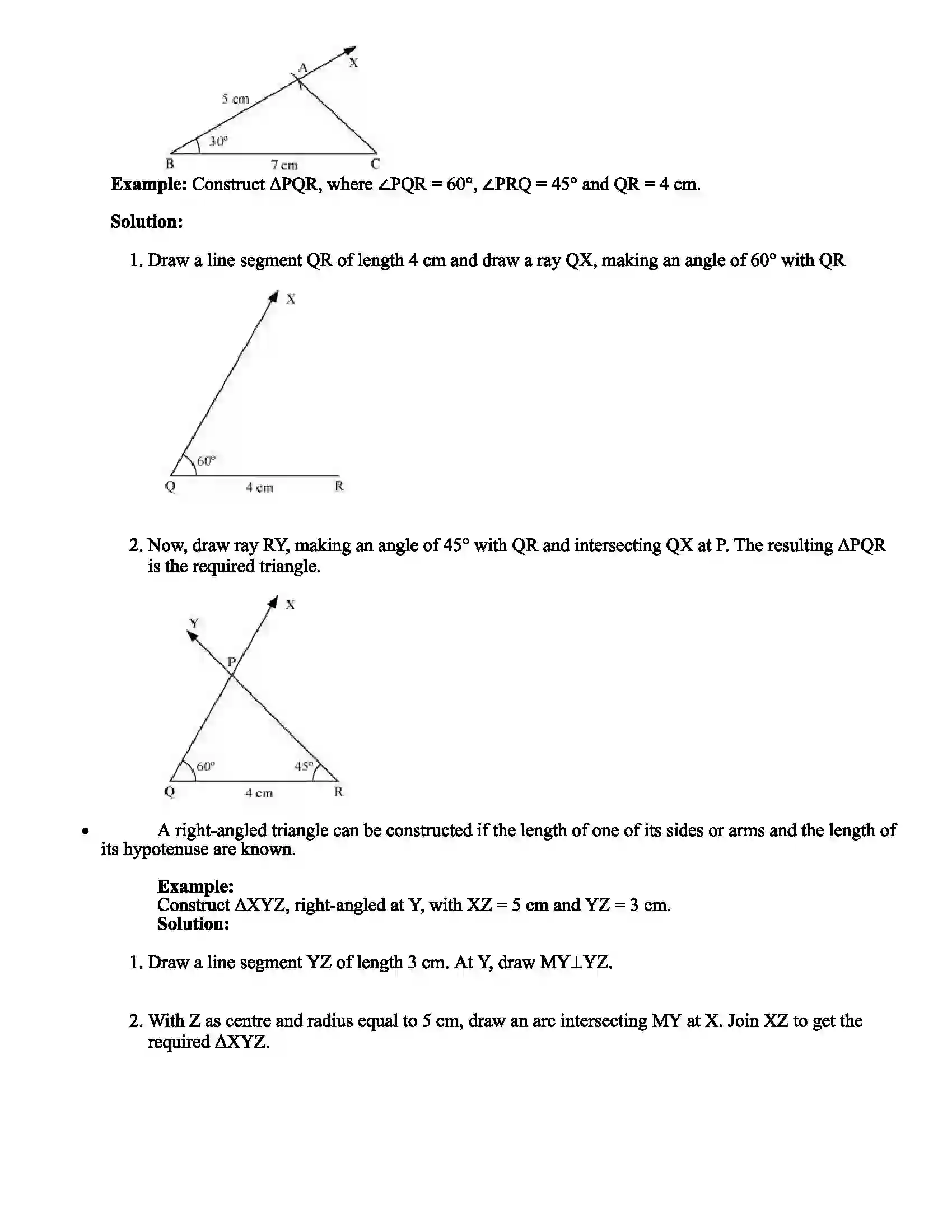 Maharashtra Board Class 7th Mathematics Geometrical Constructions Revision Note 4