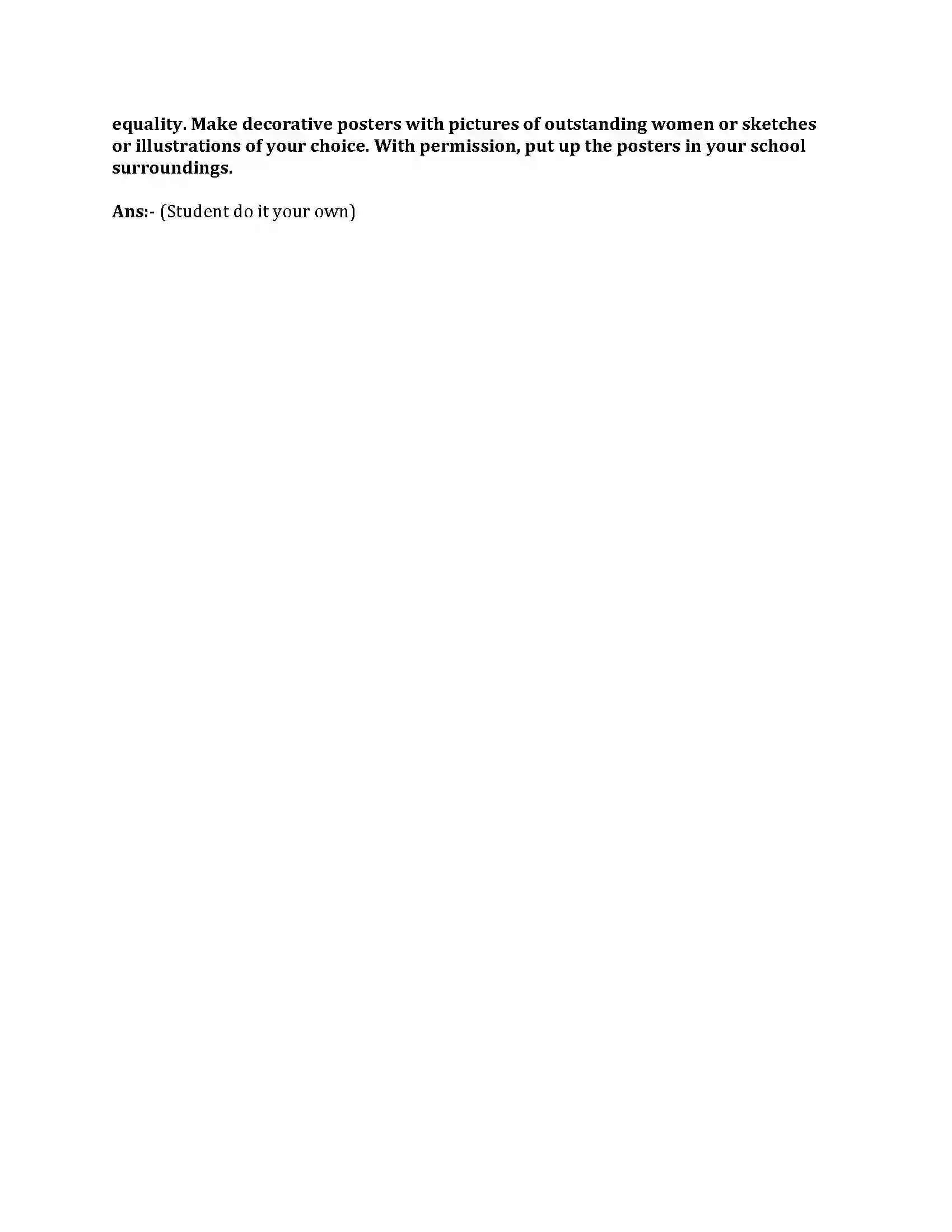 Maharashtra Board Class 8th English Bal Bharti 2.2 Nature Created Man & Woman as Equals Revision Note 6