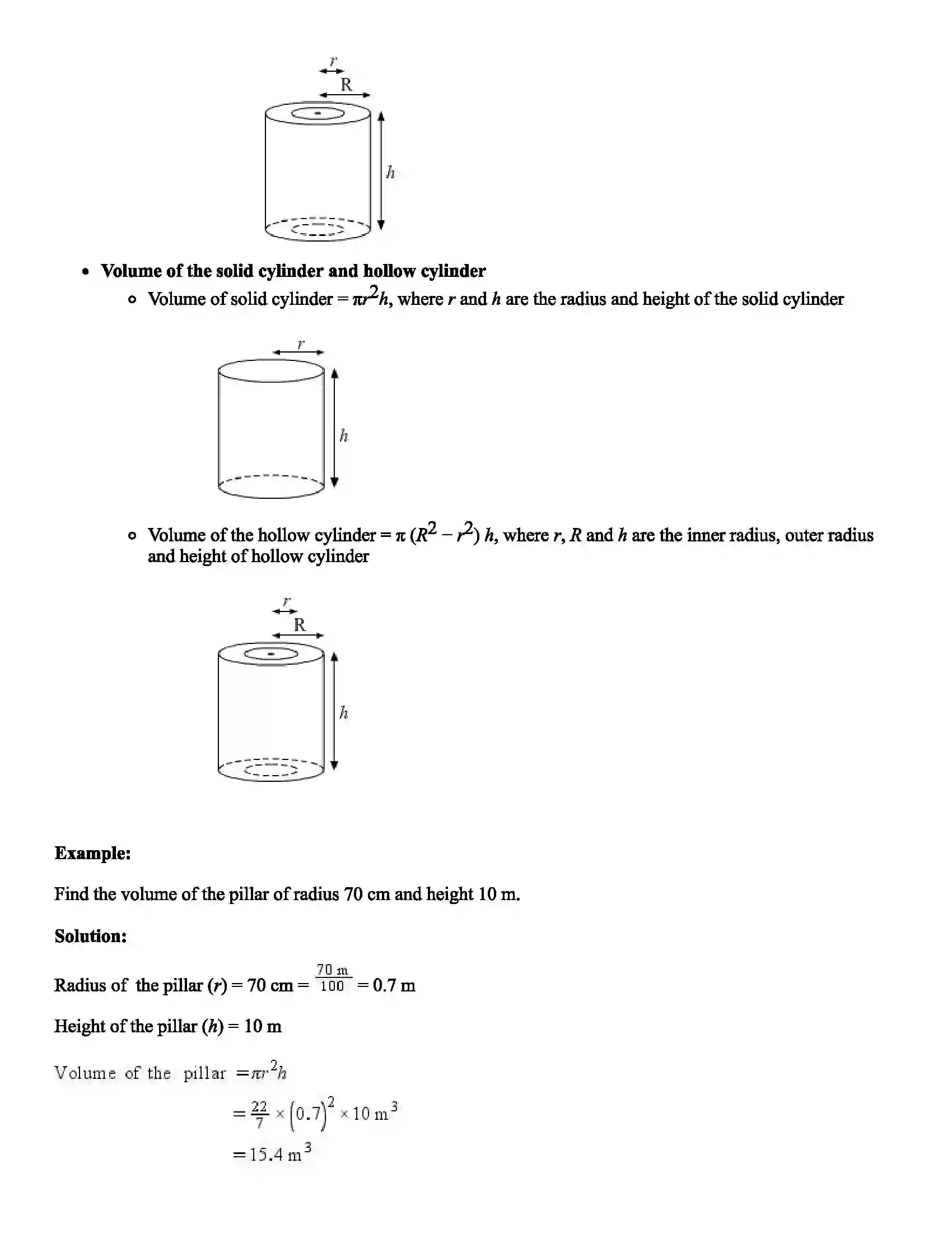 Maharashtra Board Class 8th Mathematics Surface area and volume Revision Note 3