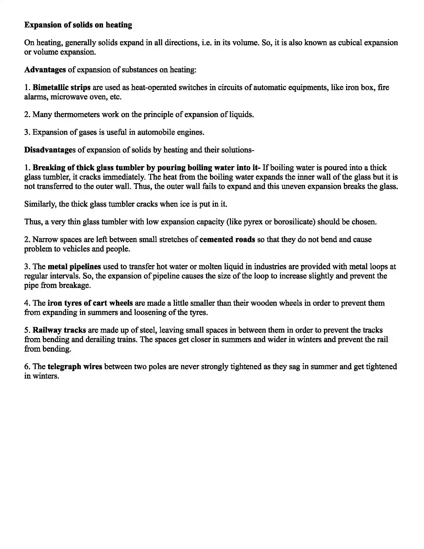 Maharashtra Board Class 8th Science Measurement and Effects of Heat Revision Note 3