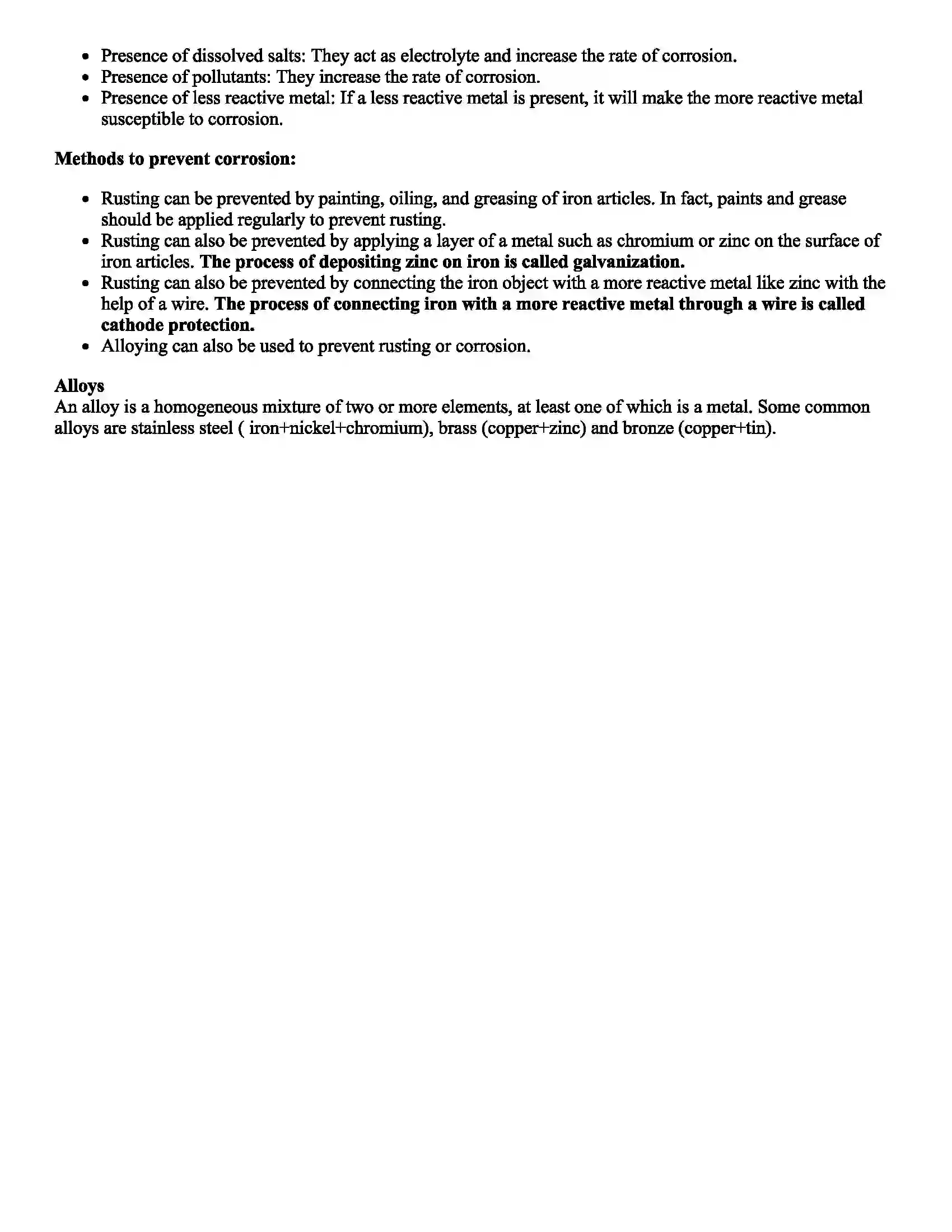 Maharashtra Board Class 8th Science Metals and Non-metals Revision Note 3