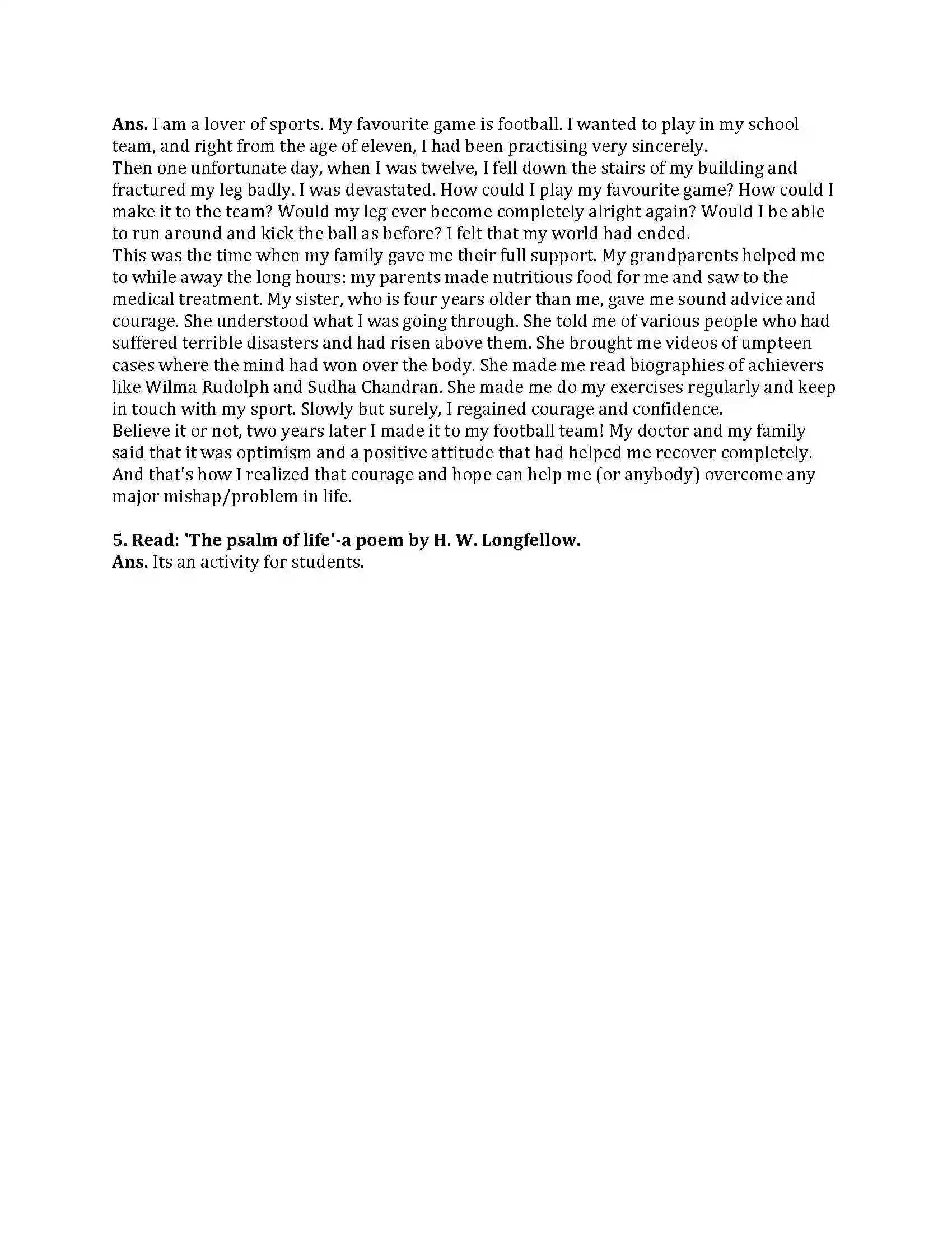 Maharashtra Board Class 9th English Kumar Bharati 1.1 life Revision Note 3