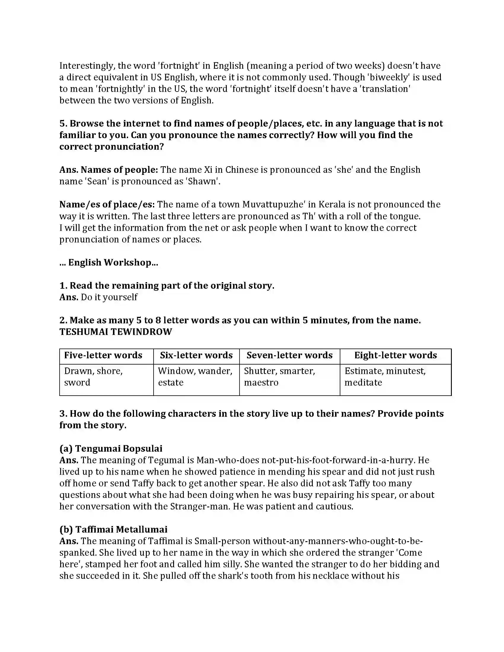 Maharashtra Board Class 9th English Kumar Bharati 3.4 How the First Letter Was Written Revision Note 5