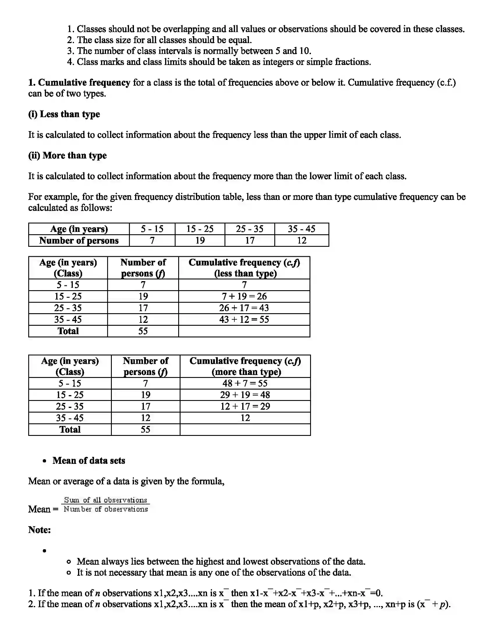 Maharashtra Board Class 9th Mathematics Statistics Revision Note 6