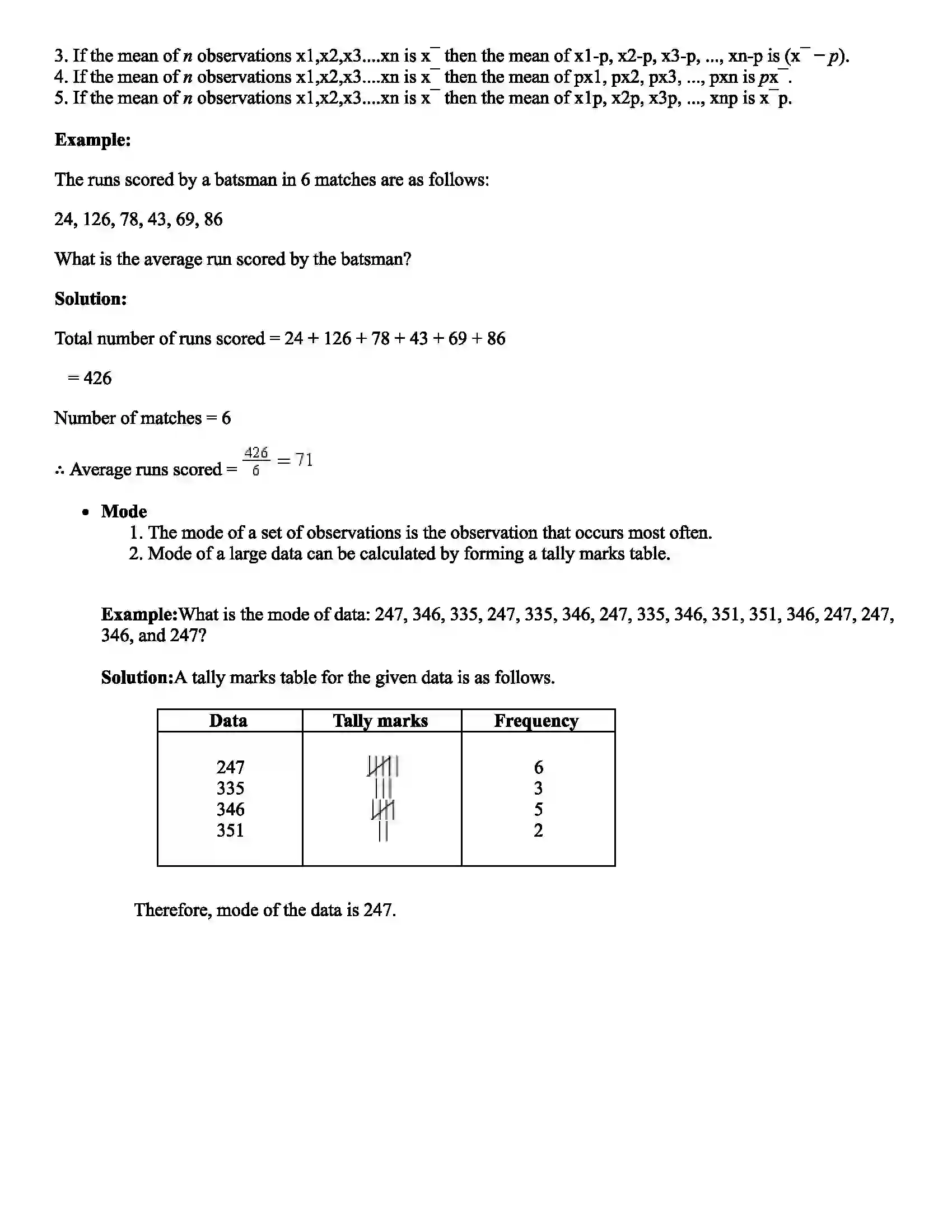 Maharashtra Board Class 9th Mathematics Statistics Revision Note 7