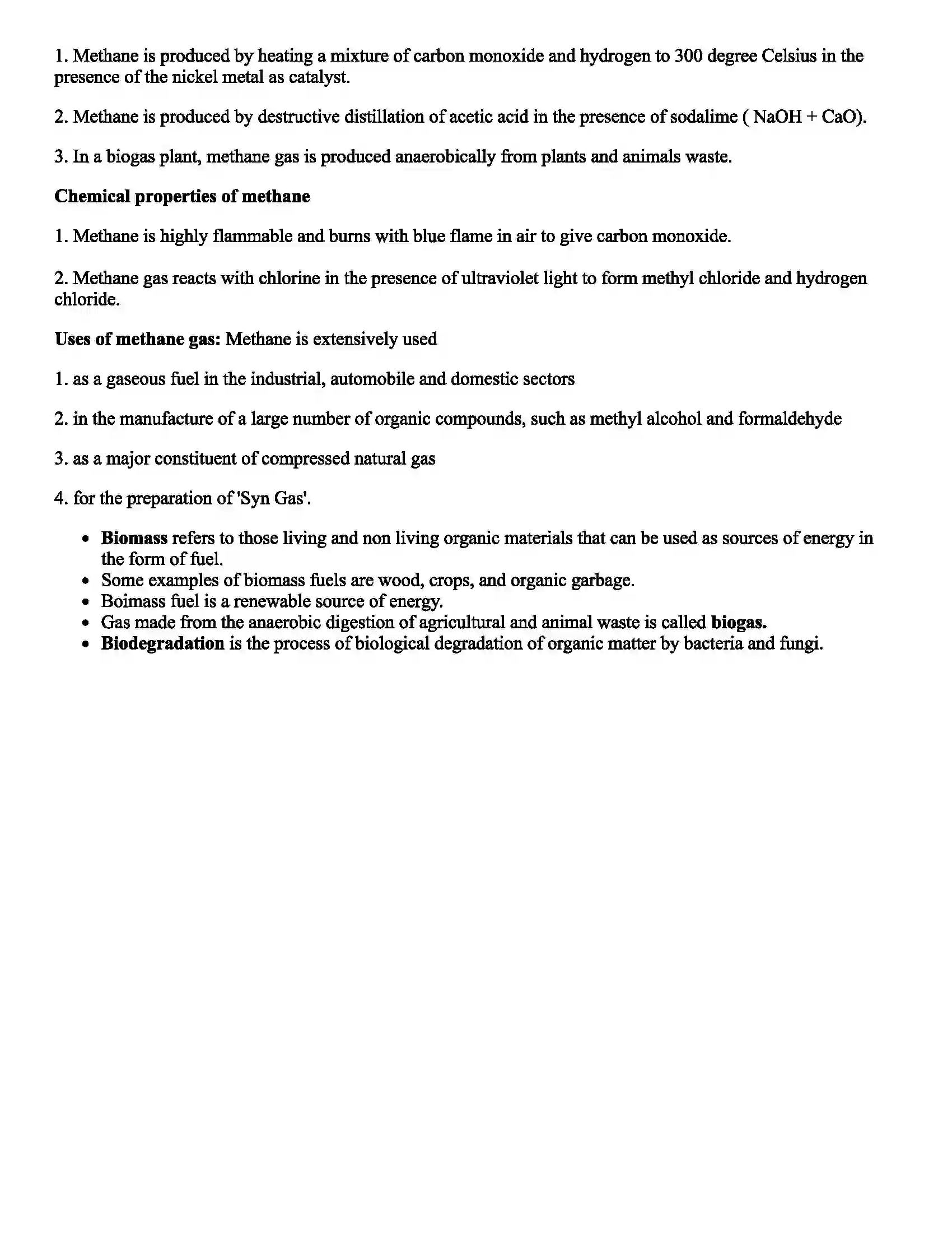 Maharashtra Board Class 9th Science Carbon An Important Element Revision Note 3