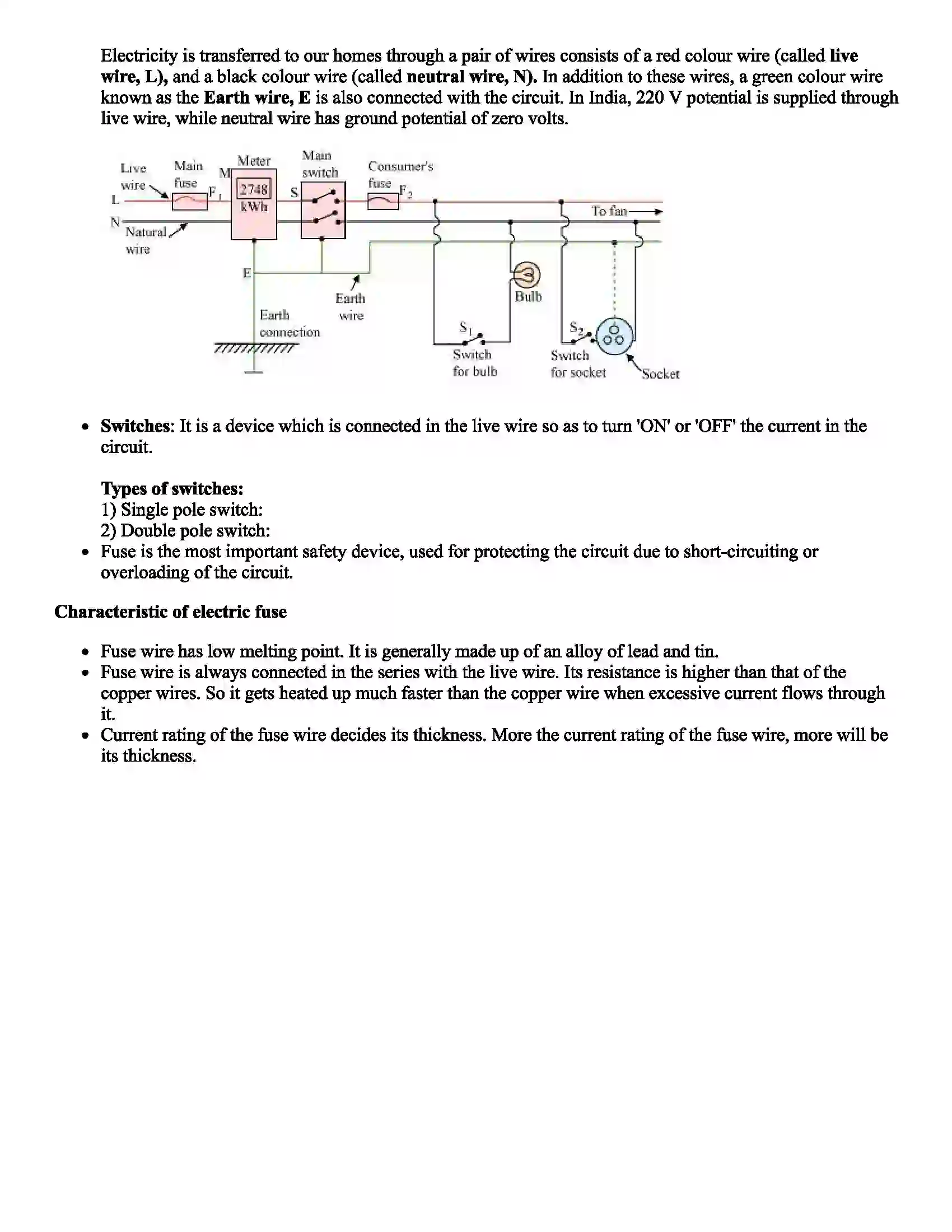 Maharashtra Board Class 9th Science Current Electricity Revision Note 4