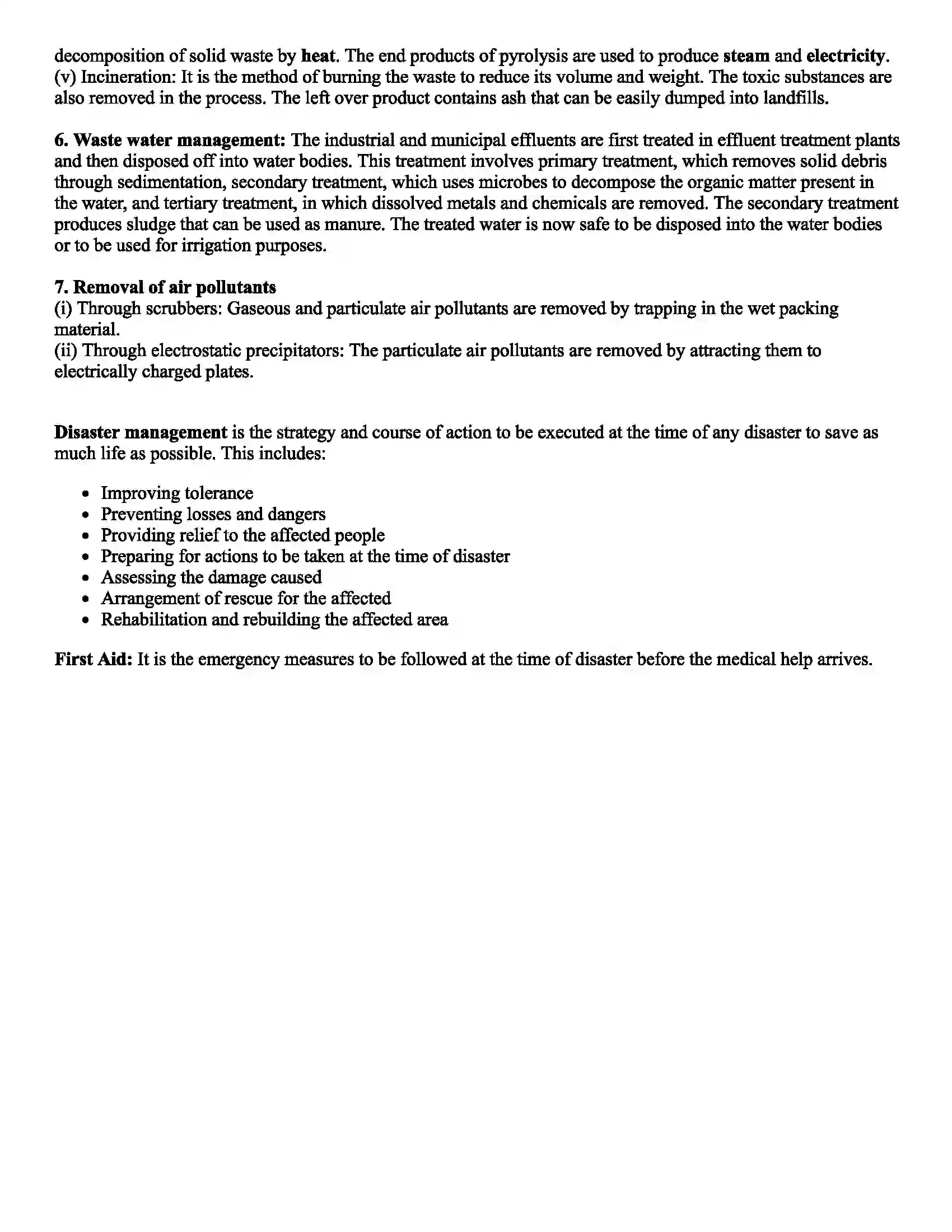 Maharashtra Board Class 9th Science Environmental Management Revision Note 3