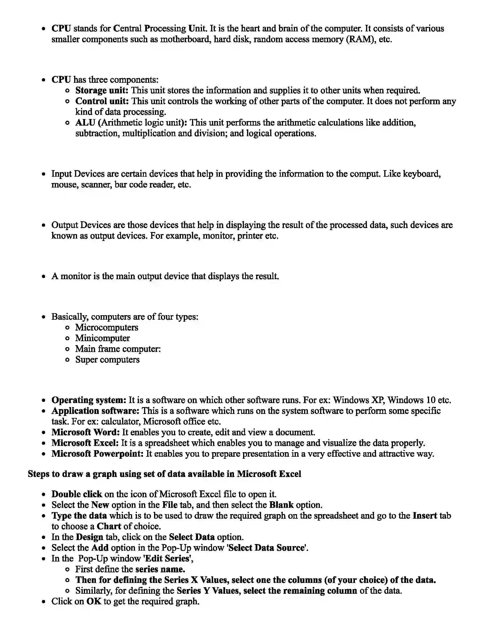 Maharashtra Board Class 9th Science Information Communication Technology Revision Note 2