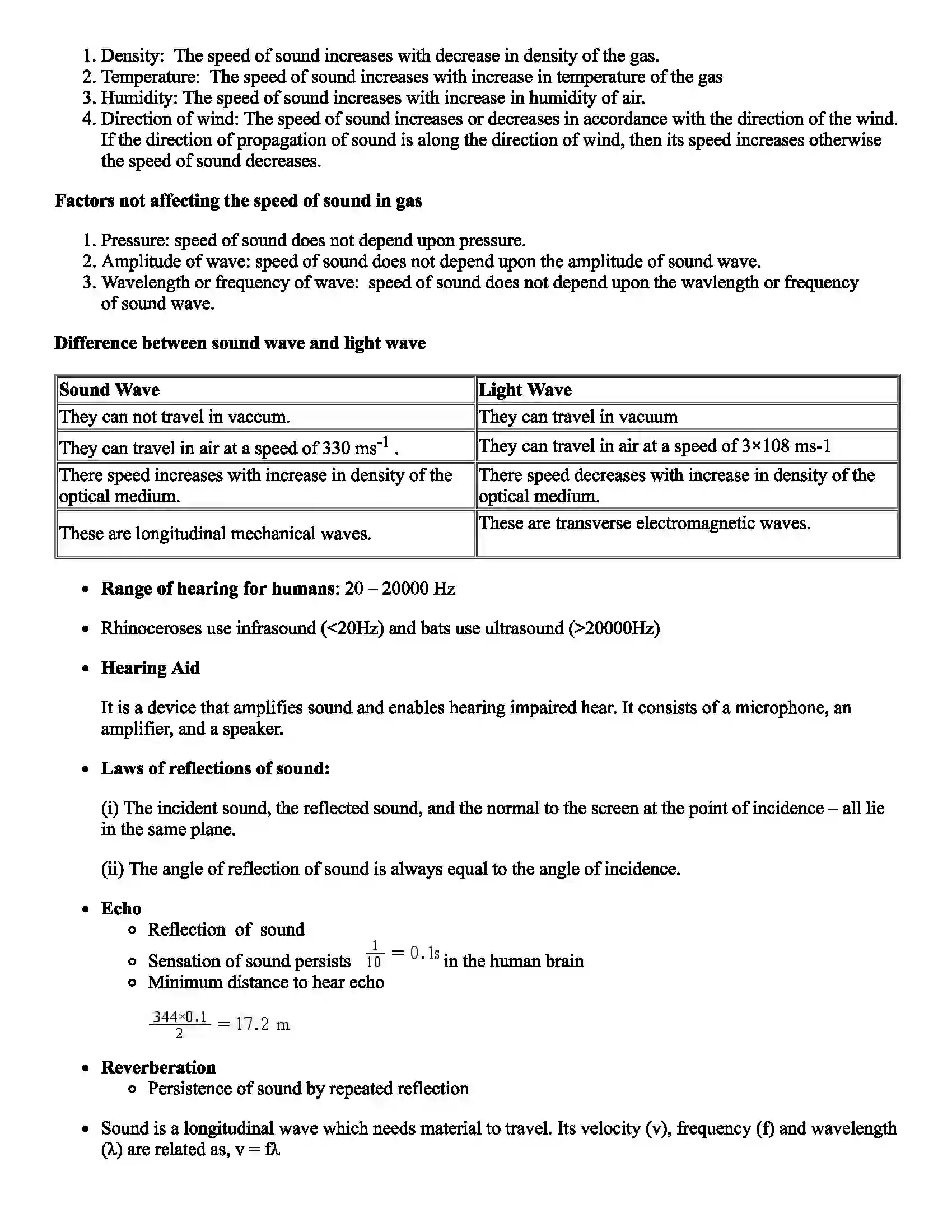 Maharashtra Board Class 9th Science Study of Sound Revision Note 4