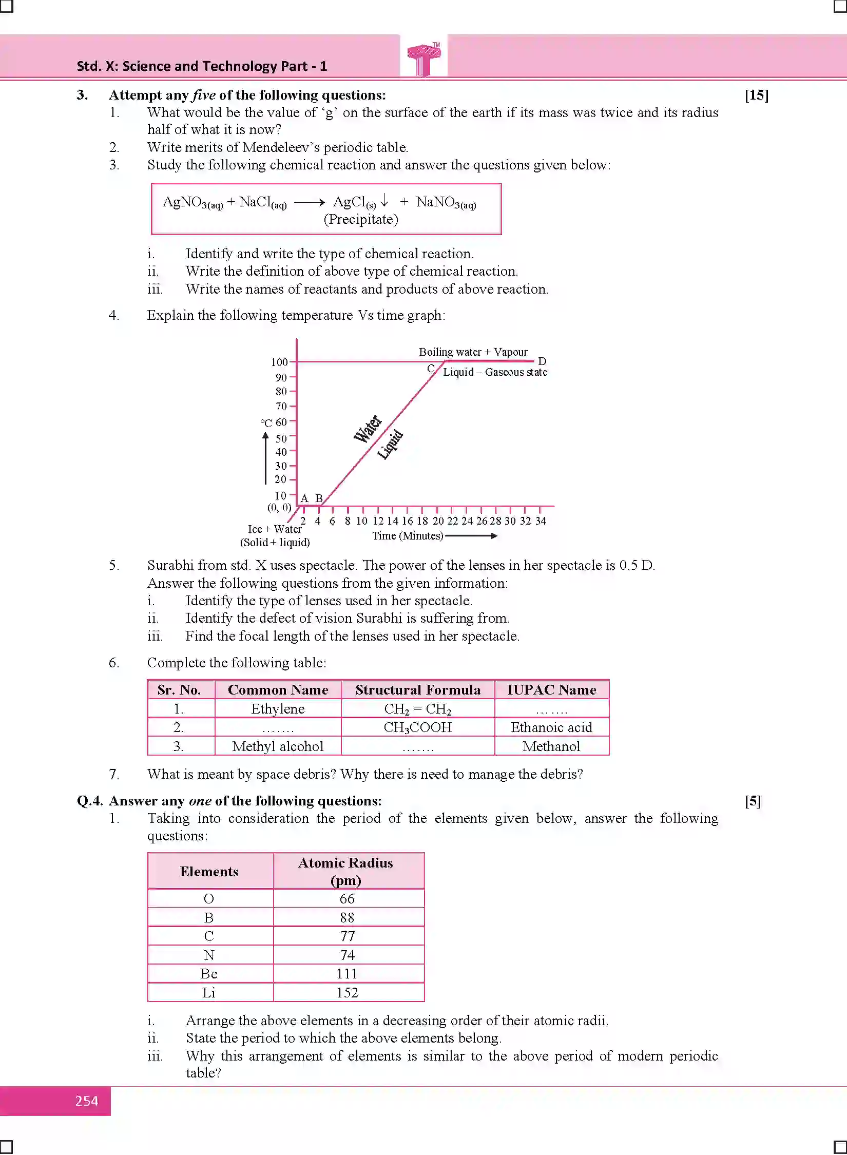 Maharashtra Board Class 10th 2025 Science Sample Paper 3