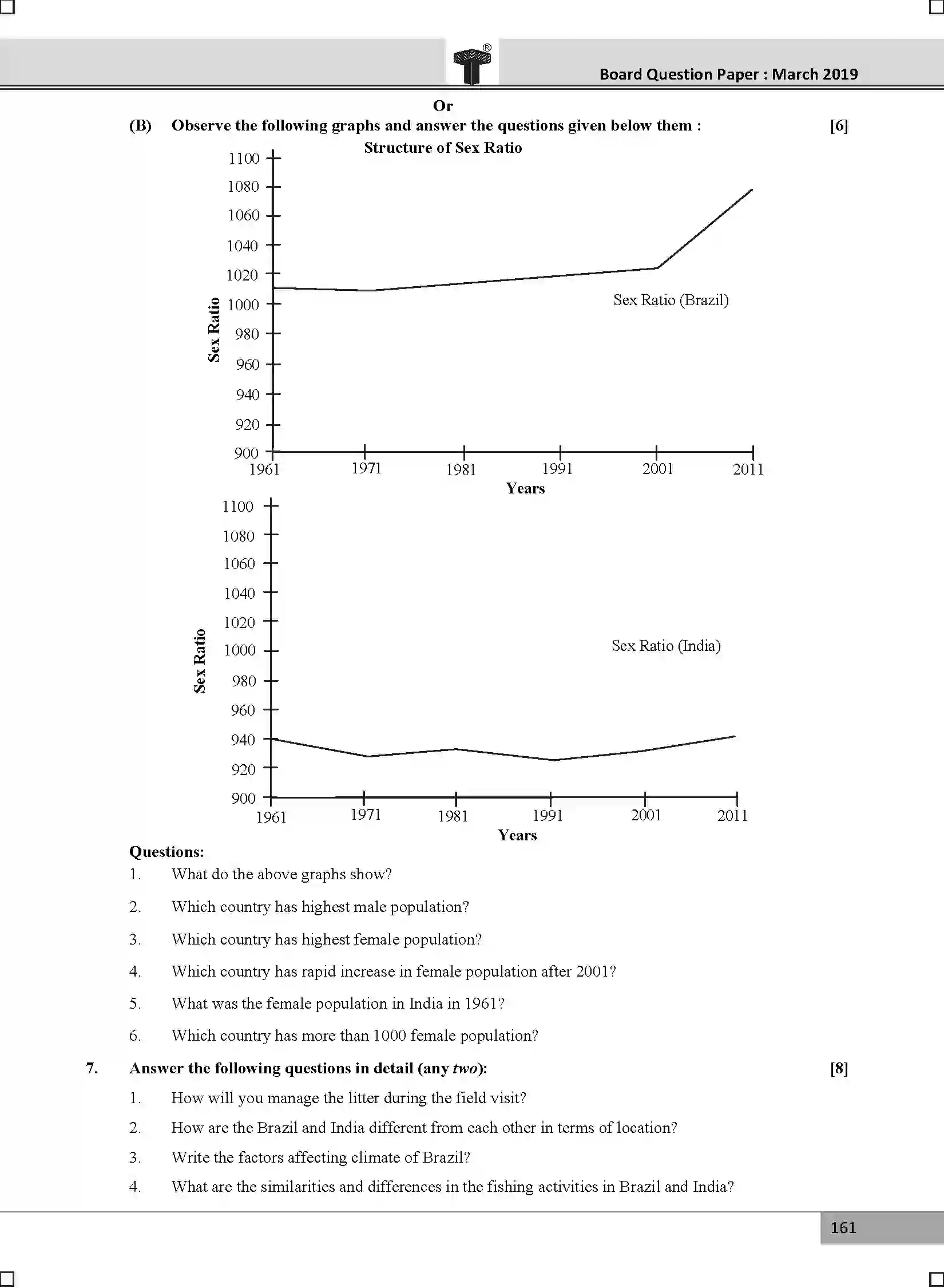 Maharashtra Board Class 10th 2025 Geography Sample Paper 4