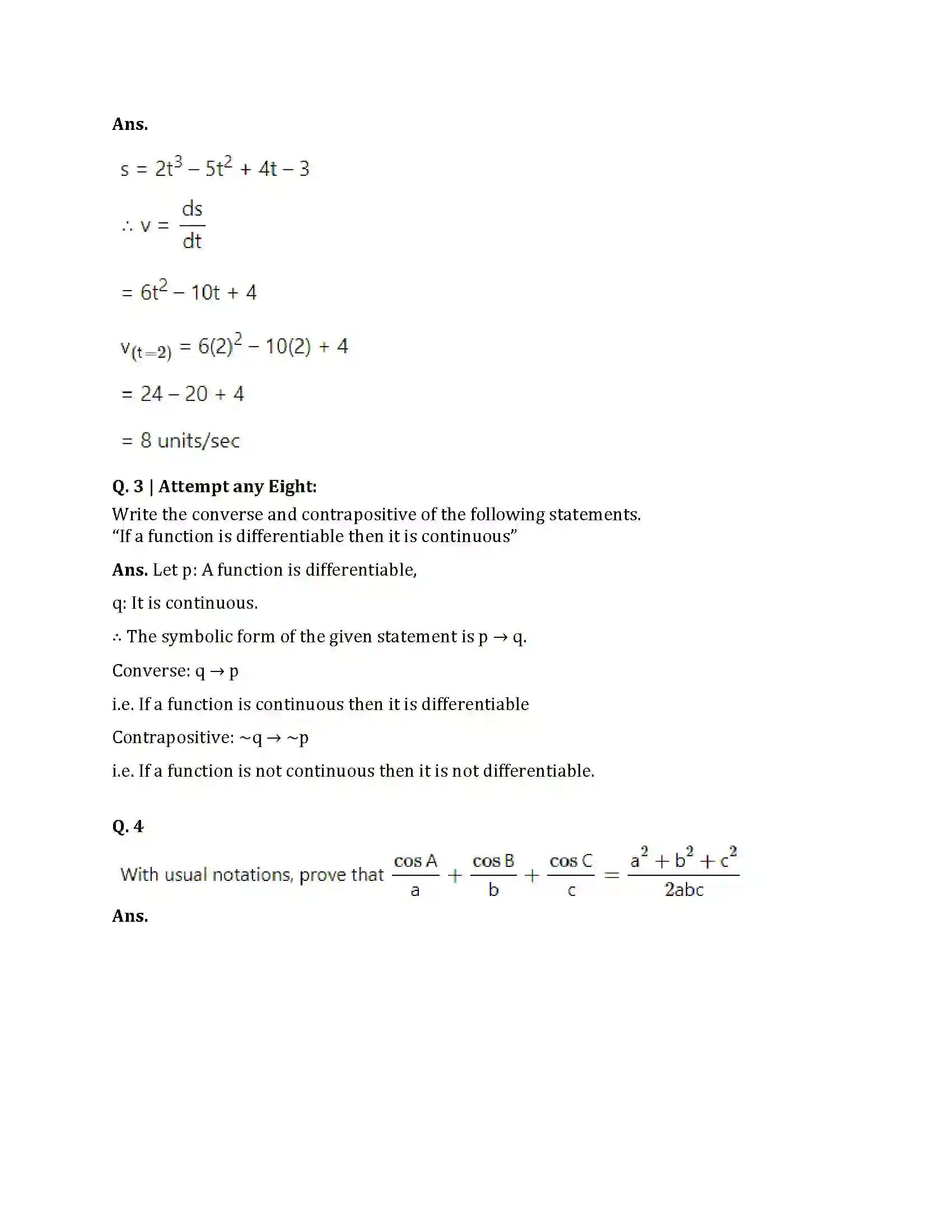 Maharashtra Board Class 12th 2021 Maths Sample Paper 5