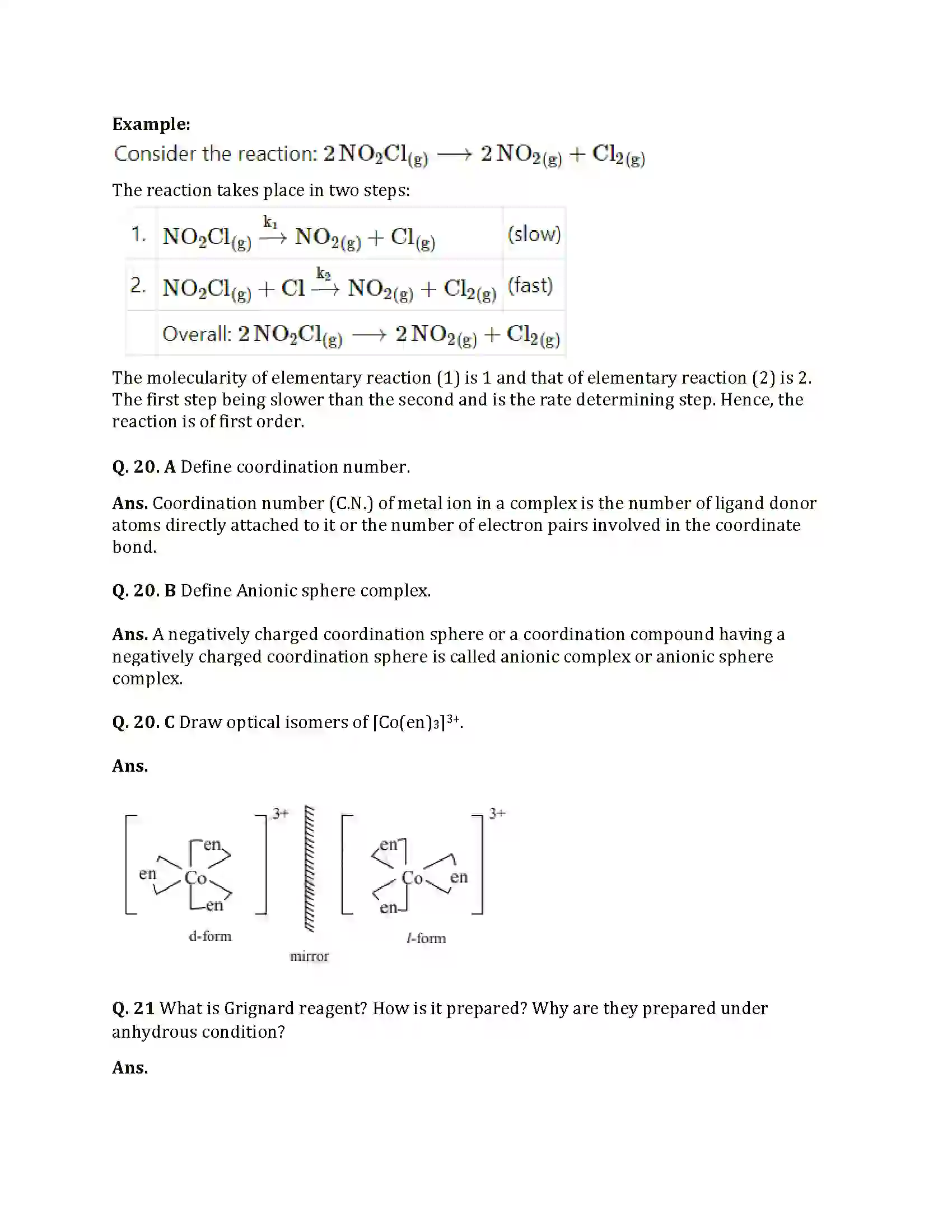 Maharashtra Board Class 12th 2021 Chemistry Sample Paper 12